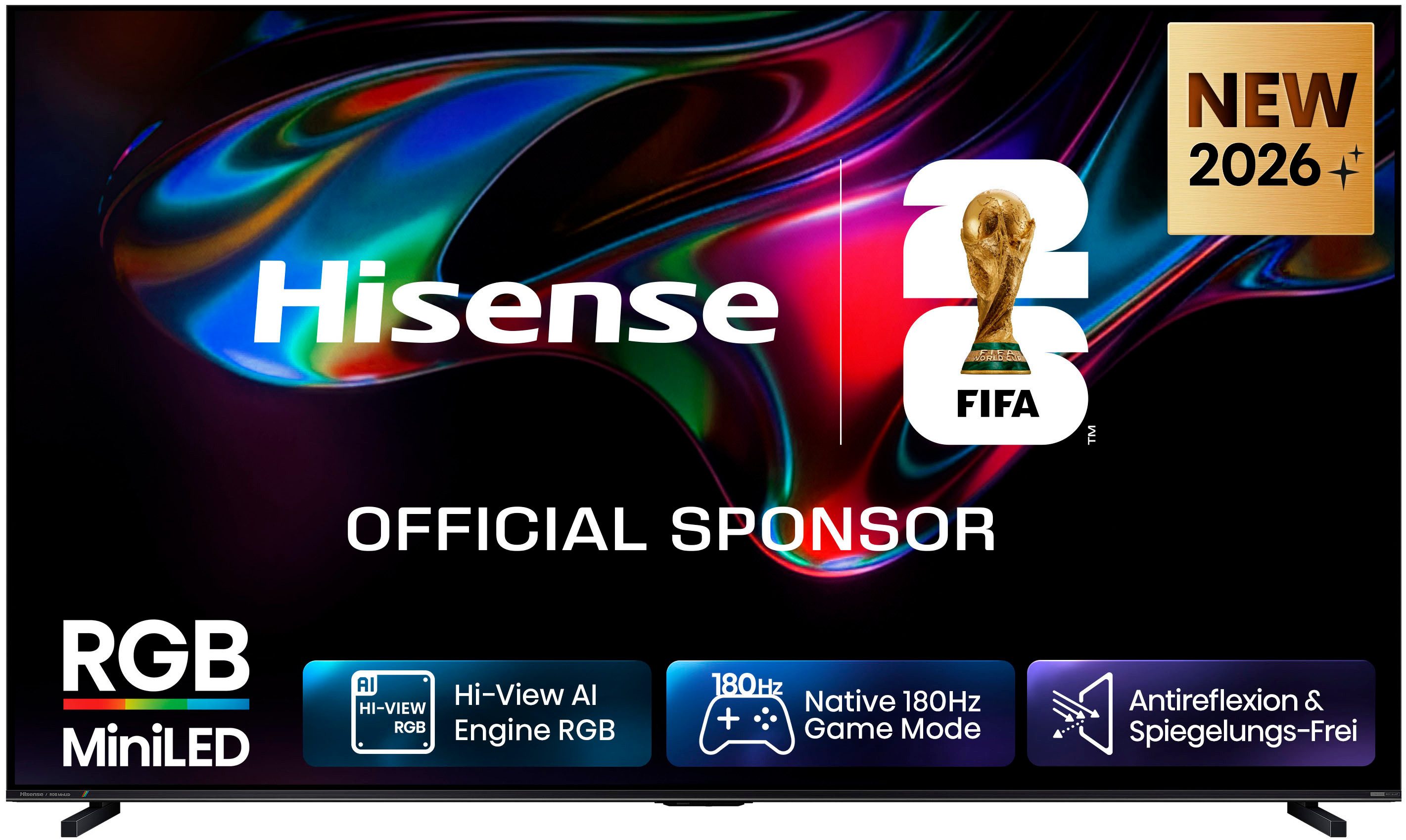 Hisense 100UR8DS Mini-LED-Fernseher (253 cm/100 Zoll, 4K Ultra HD, Smart-TV)