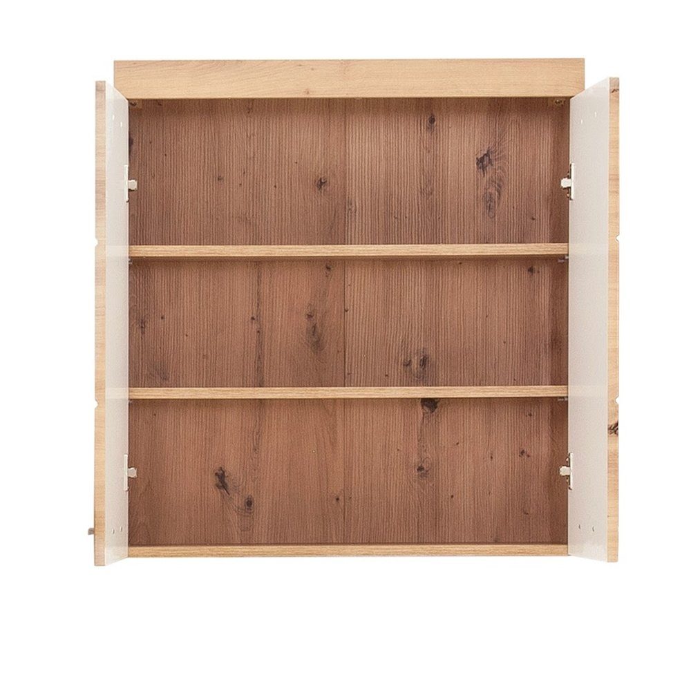 trendteam Hängeschrank Amanda/MandoBad Badezimmerschrank Oberschrank Badmöbel Asteiche Melamin 73x77x23 cm