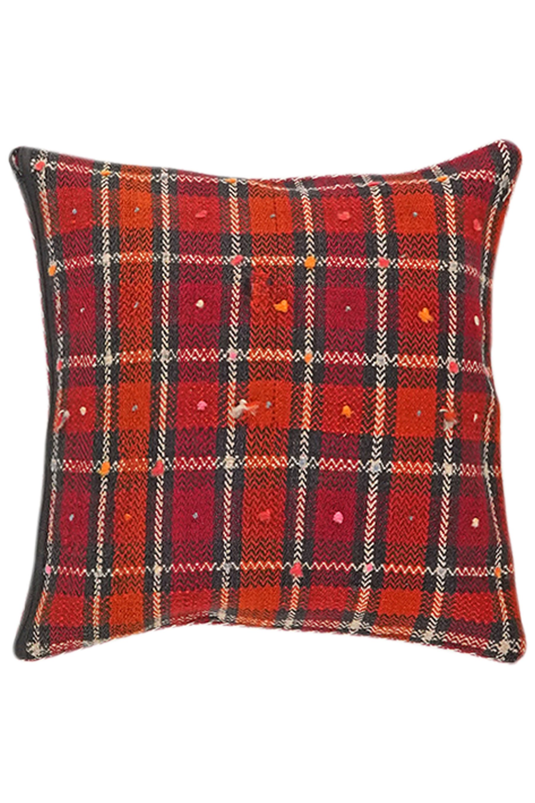 Rugtales Kissenbezüge Kelim Kissen 45x45cm, Handgemachtes Unikat, nachhaltig und fair gefertigt