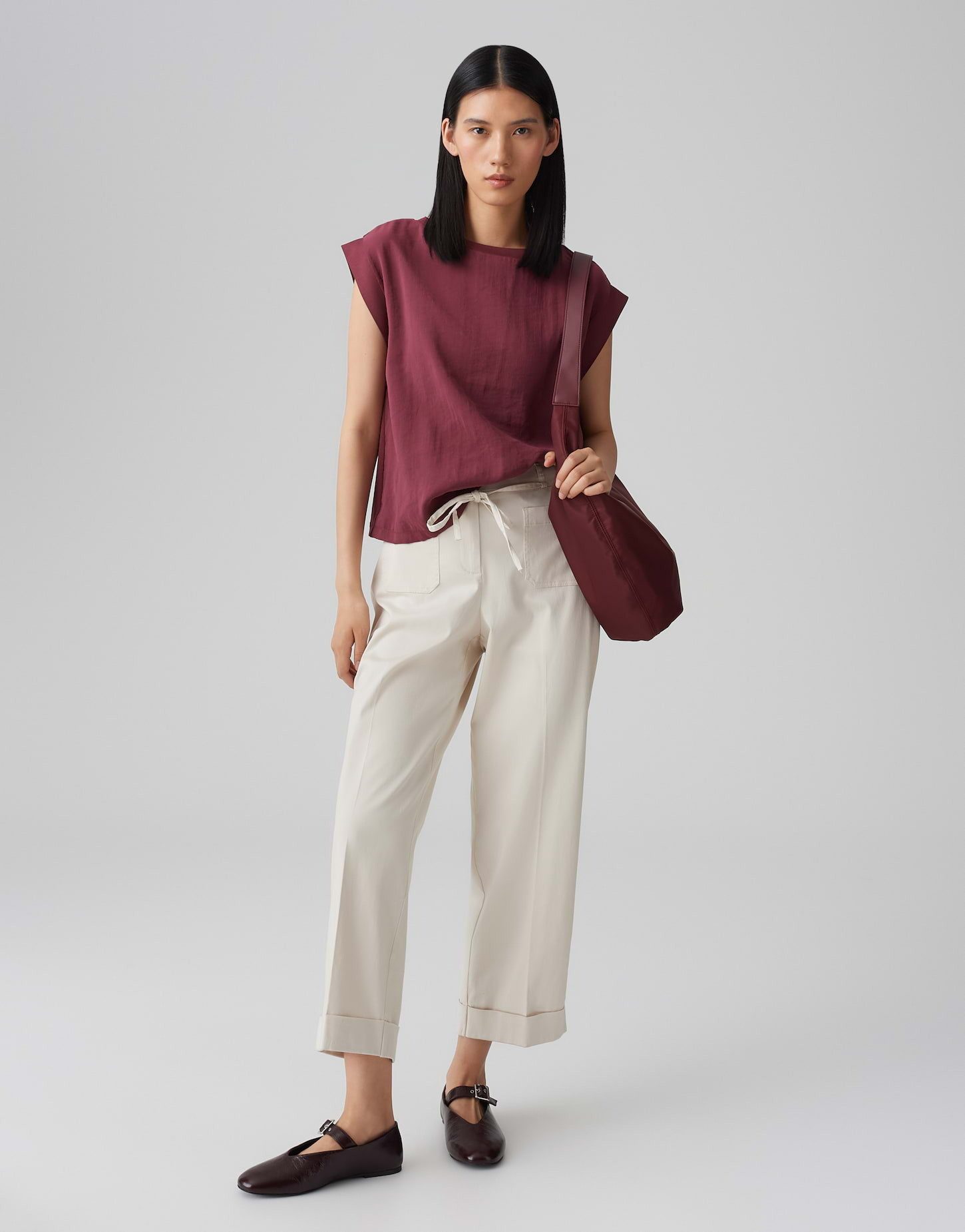 OPUS Stoffhose MEERI URBAN aus weichem Lyocell Mix
