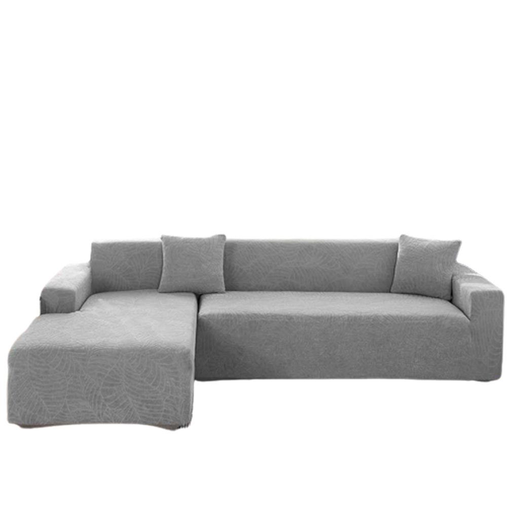 Sofahusse Sofaschoner Wasserdicht Universal Sofa Stretch grau, Cover SITZER 3 FELIXLEO