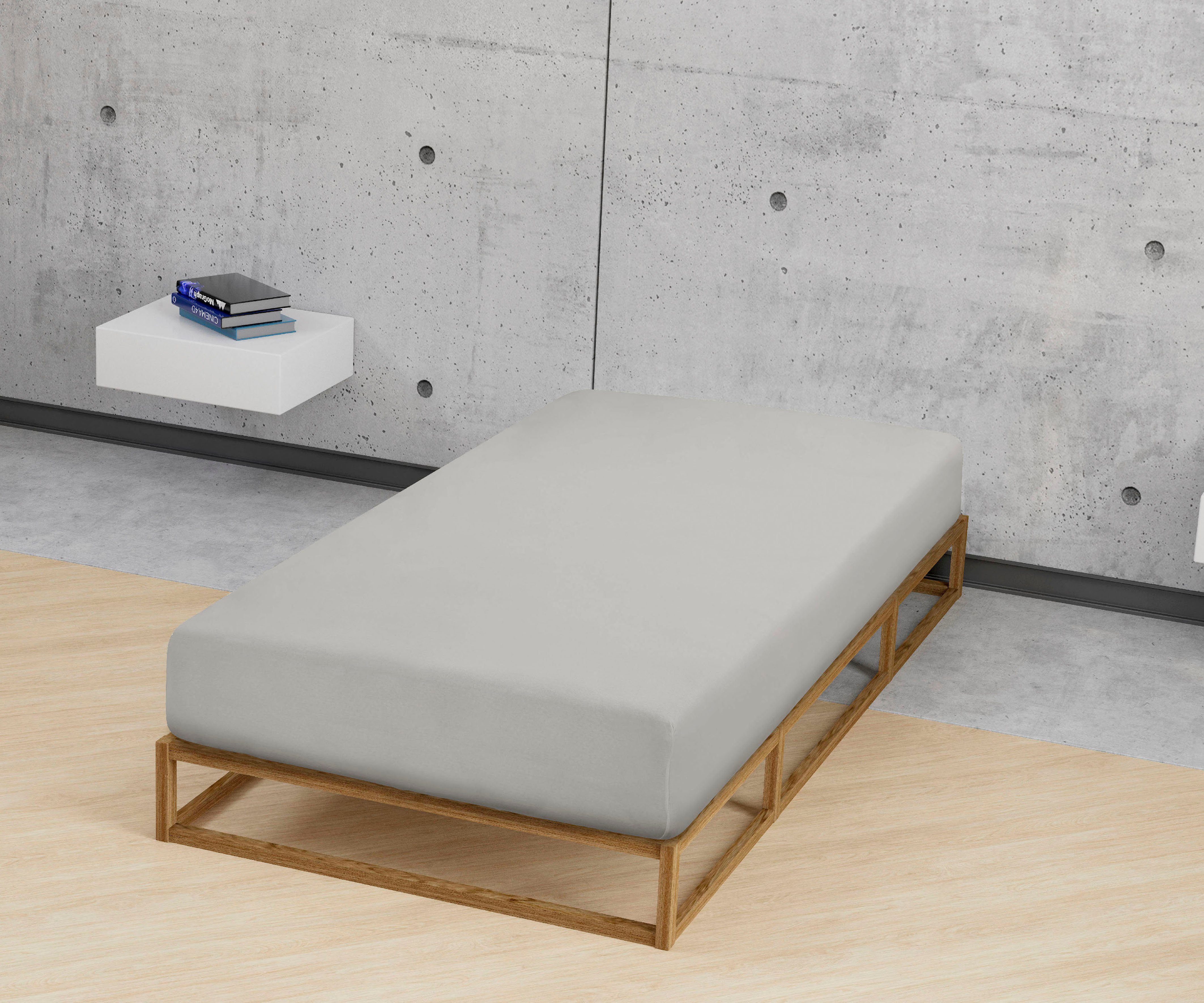 Biberna Spannbettlaken Leila, Jersey, Gummizug: rundum, (1 Stück), Bettlake günstig online kaufen