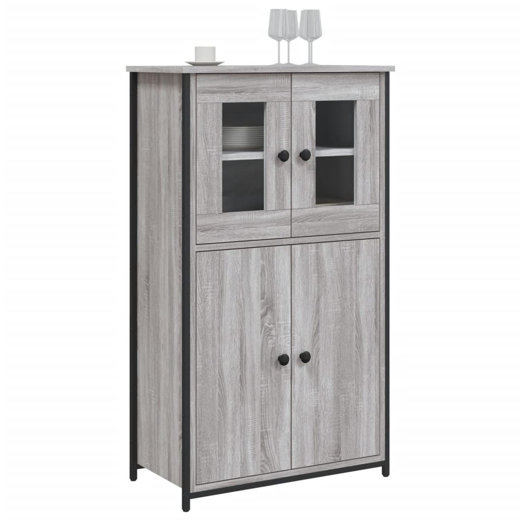 vidaXL Highboard Highboard Grau Sonoma 62x32x106,5 cm Holzwerkstoff (1 St) günstig online kaufen