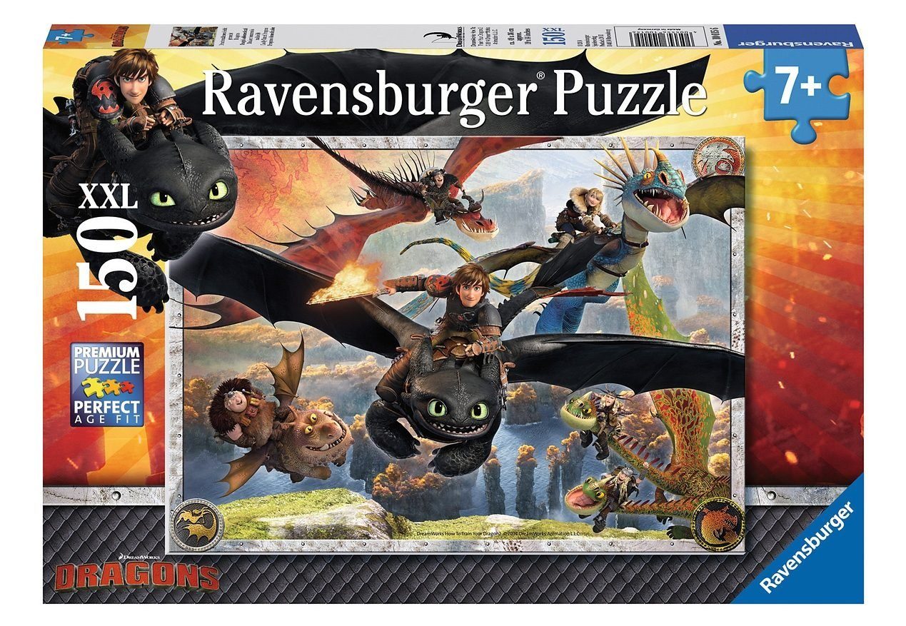 Ravensburger Puzzle Drachenzähmen leicht gemacht, 150 Puzzleteile, Made in günstig online kaufen