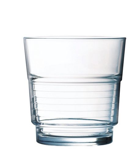 Arcoroc Tumbler-Glas »Spirale«, Glas, Trinkglas Wasserglas Saftglas 200ml Glas transparent 6 Stück