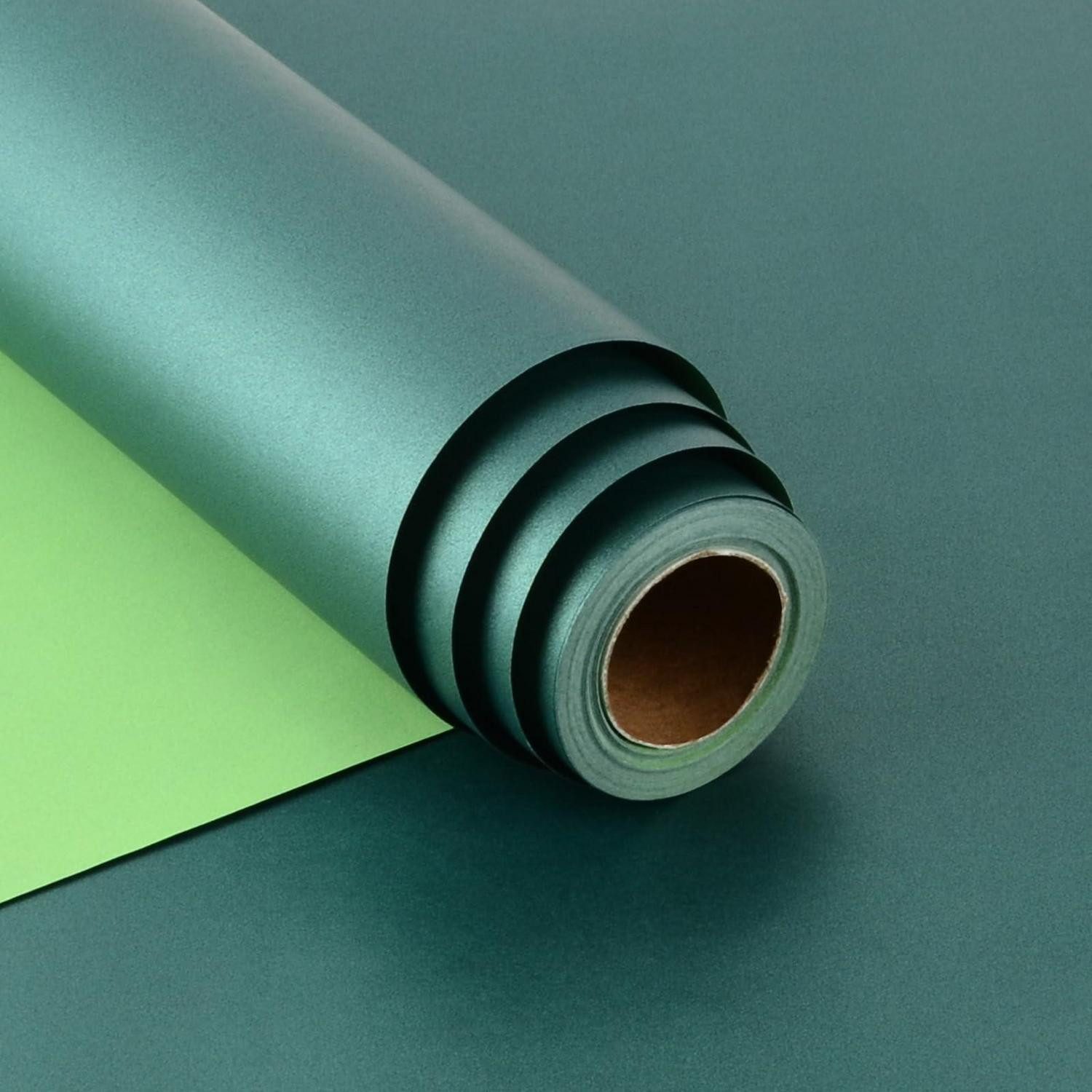 LuxusKollektion Geschenkpapier Geschenkpapier Grün 43cm x 10m