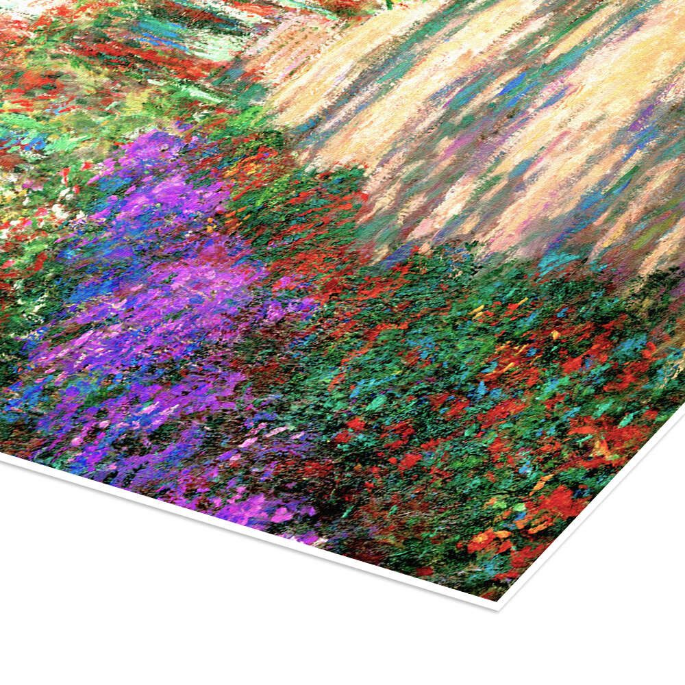 Posterlounge Wandbild Weg im Garten des Künstlers, Claude Monet, erhältlich als Poster, Leinwandbild, Wandsticker oder Acrylglasbild