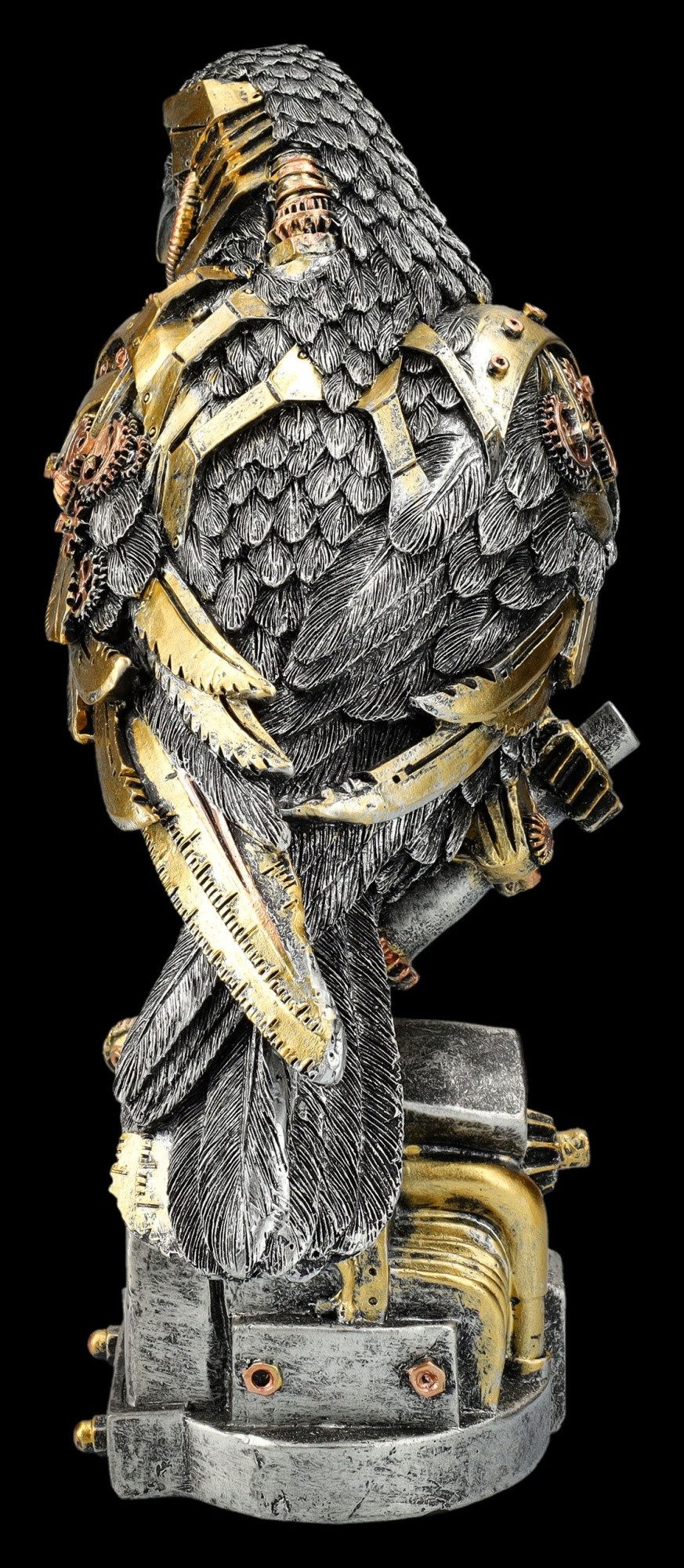 Figuren Shop GmbH Fantasy-Figur Raben Figur im Steampunk Style - Fantasy Tierfigur Dekofigur Vogel