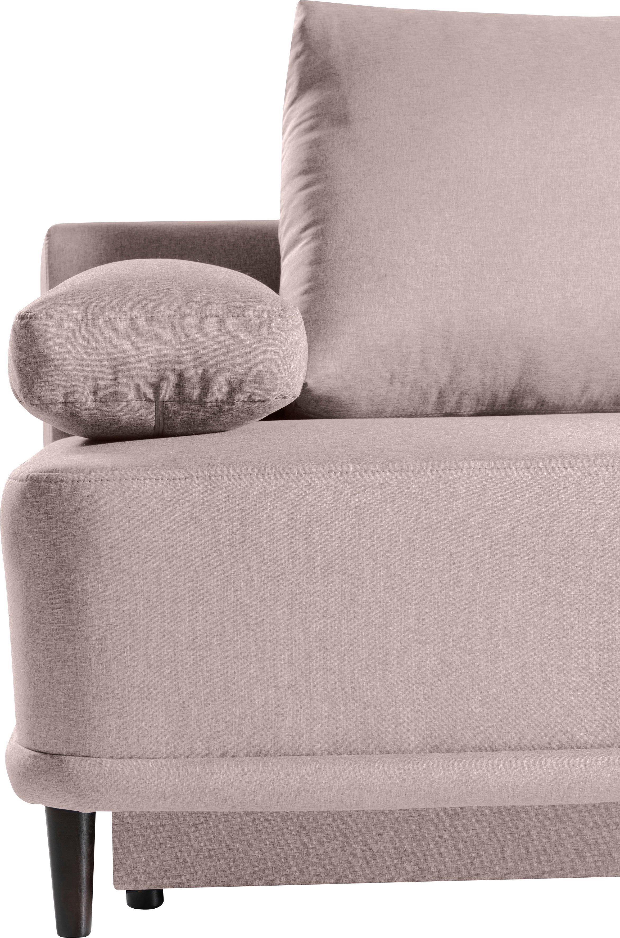 beige Federkern Bettkasten | & WERK2 Schlafsofa beige 2-Sitzer Schlafcouch | Sofa Street, beige und mit