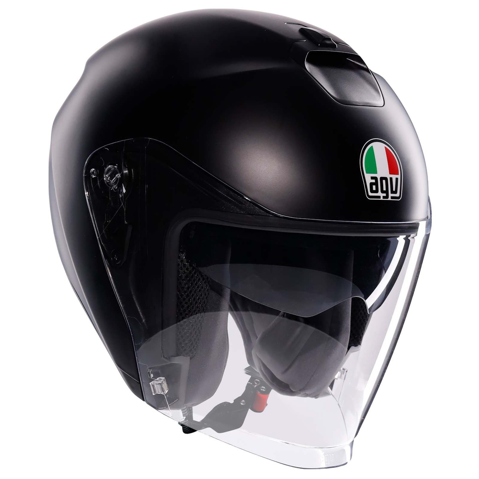AGV Motorradhelm AGV Irides Jethelm mono matt-schwarz (1er Set)