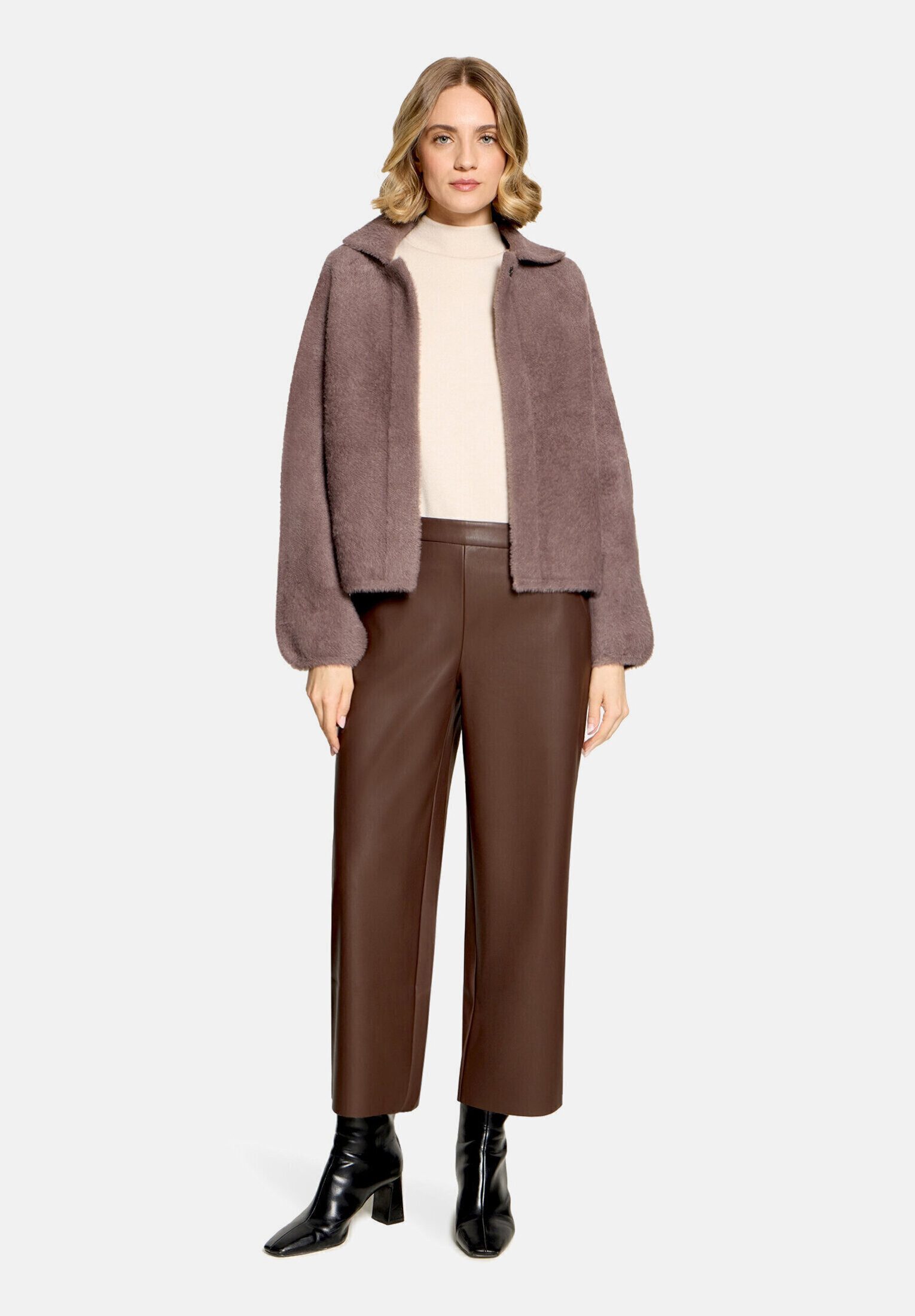 Betty Barclay Strickjacke Damen mit Kragen (1-tlg)