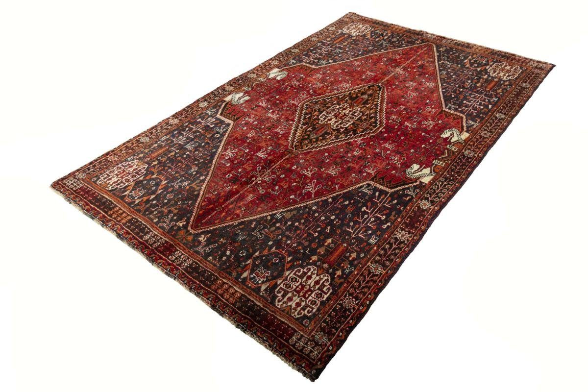 Handgeknüpfter Nain / Trading, rechteckig, Perserteppich, Höhe: Shiraz 155x258 mm Orientteppich Orientteppich 10