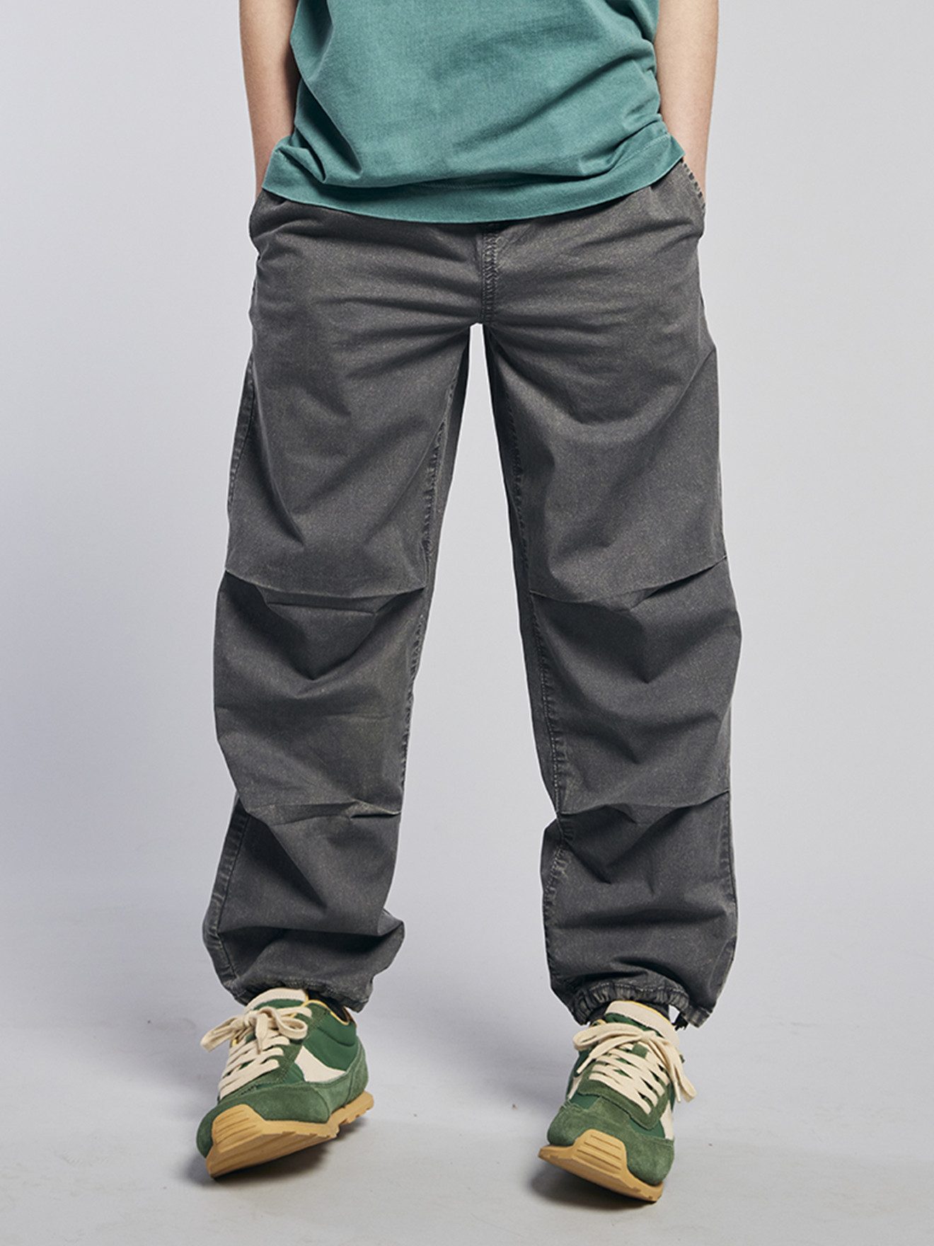 jonen Cargohose Jungen Parachute Pants Vintage Wash