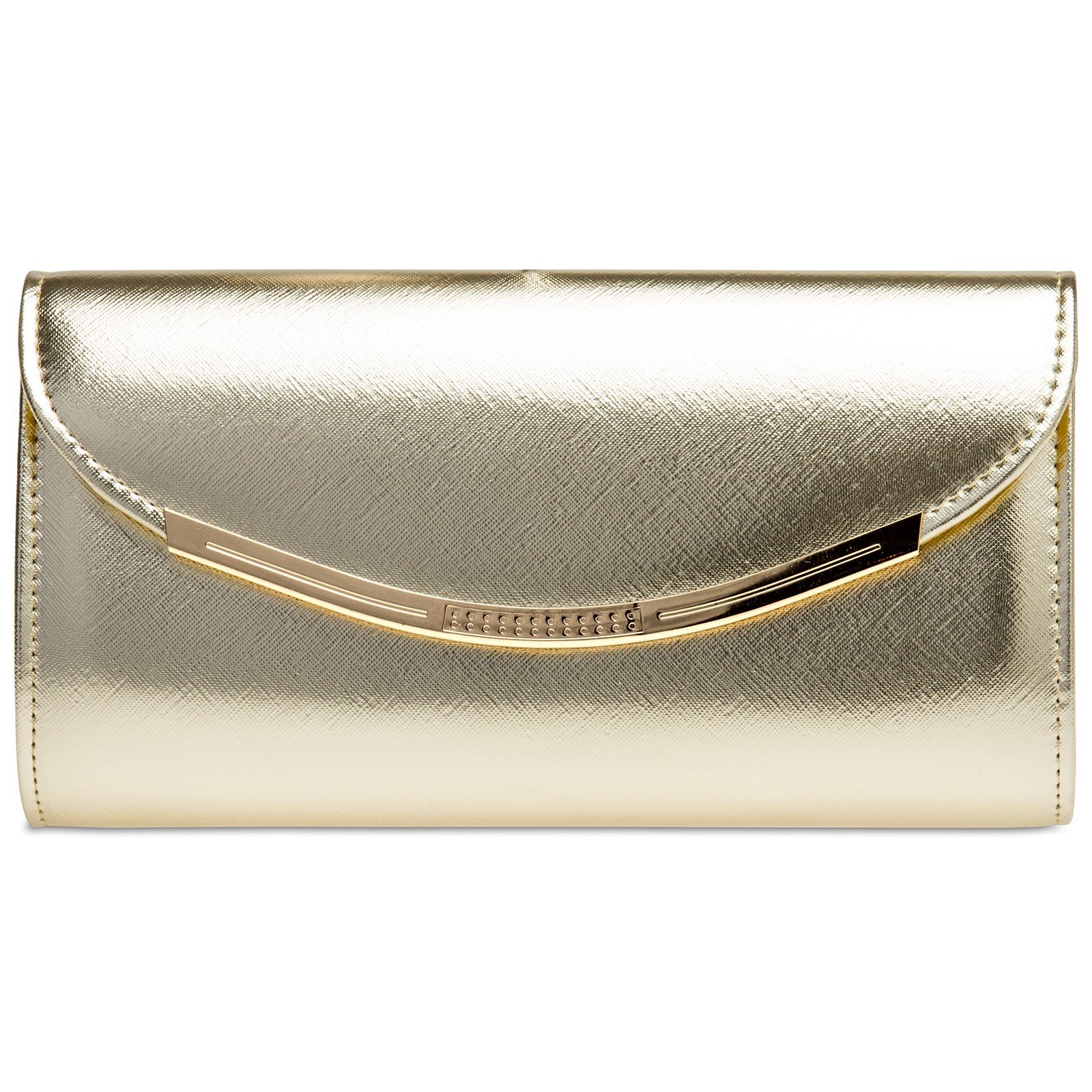 Caspar Clutch TA383 elegante Damen Abendtasche