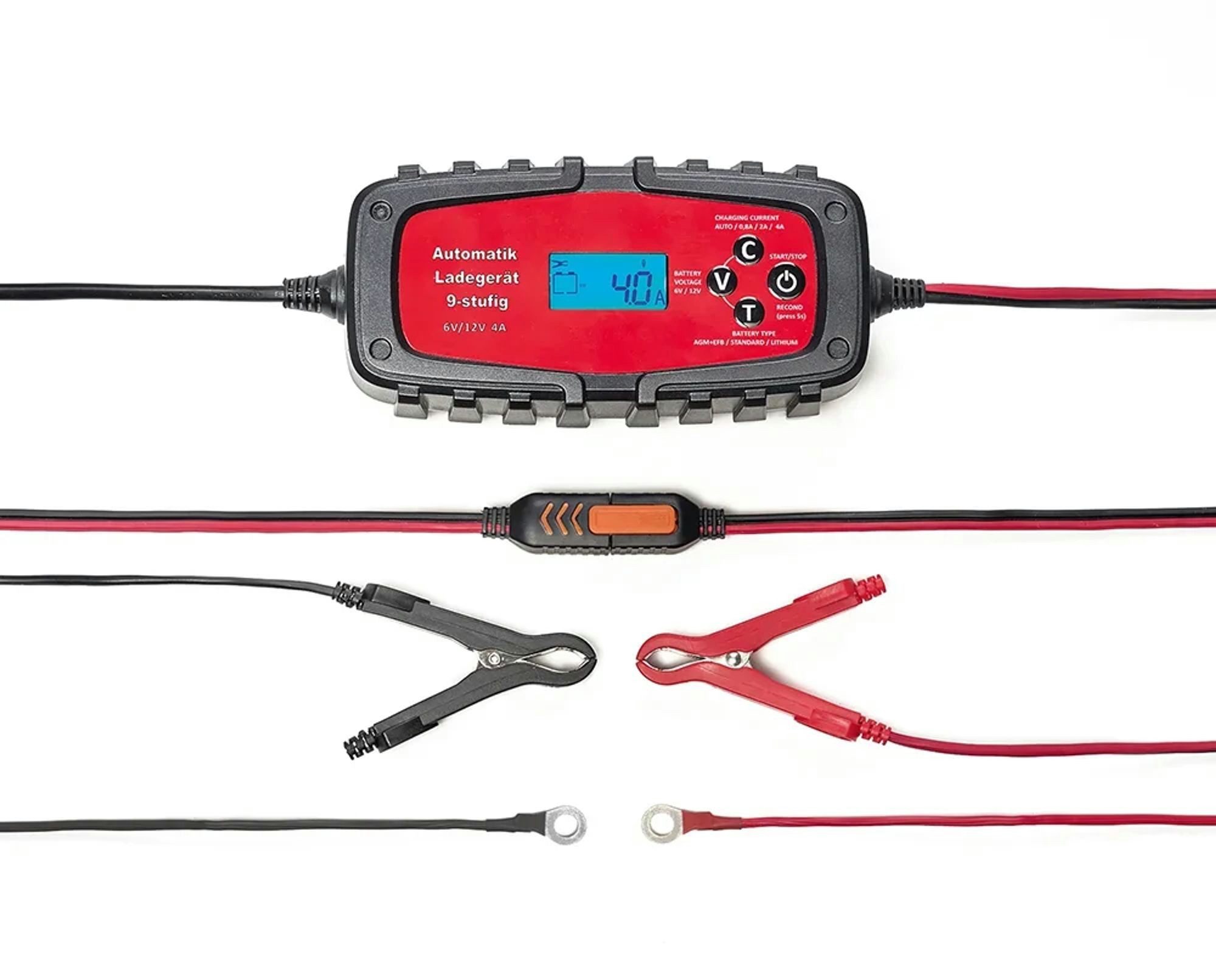 Westfalia Werkzeug Batterieladegerät 4A 6/12V Batterie-Ladegerät