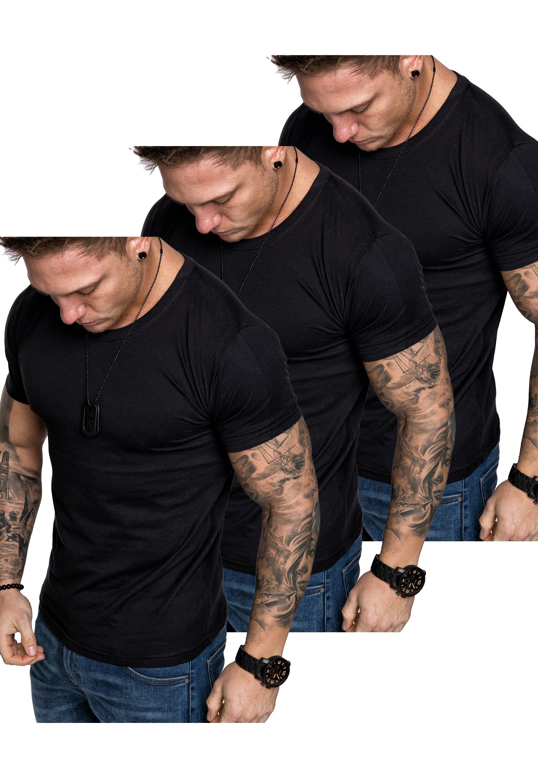 Amaci&Sons T-Shirt 3. LANCASTER 3er-Pack T-Shirts günstig online kaufen