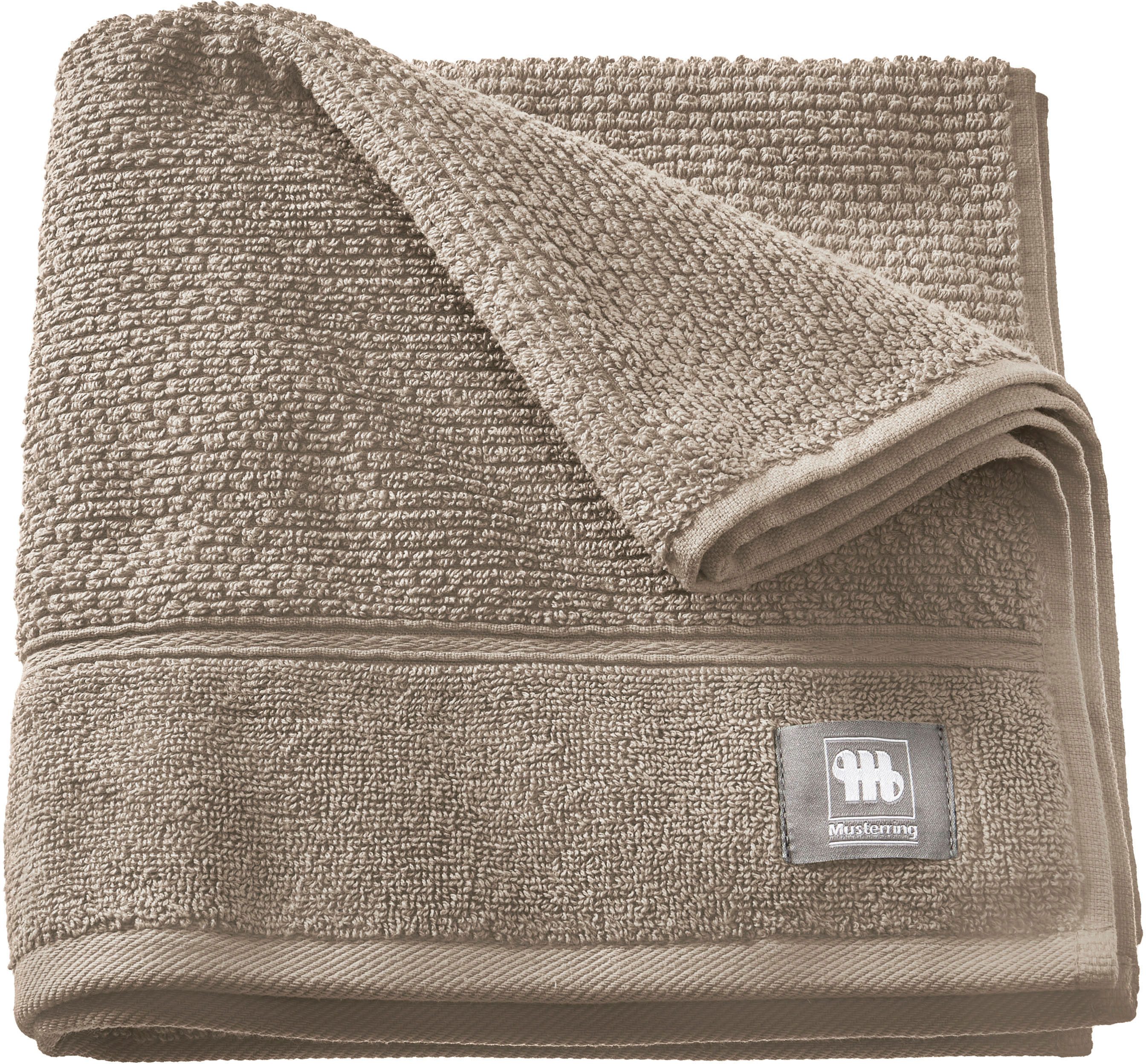 Musterring Handtuch Solid, Frottee (1-St), hautschmeichelnde günstig online kaufen