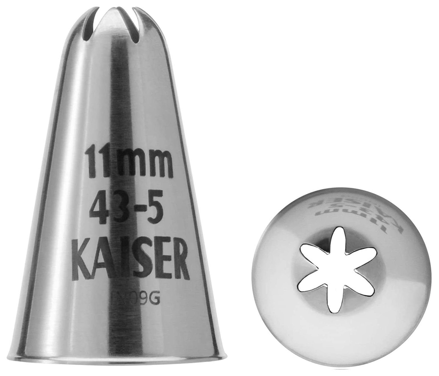 Kaiser Backformen Spritzbeutel Kaiser Spritzbeutel 35cm Set 5 tlg mit 3 Tüllen und Adapter