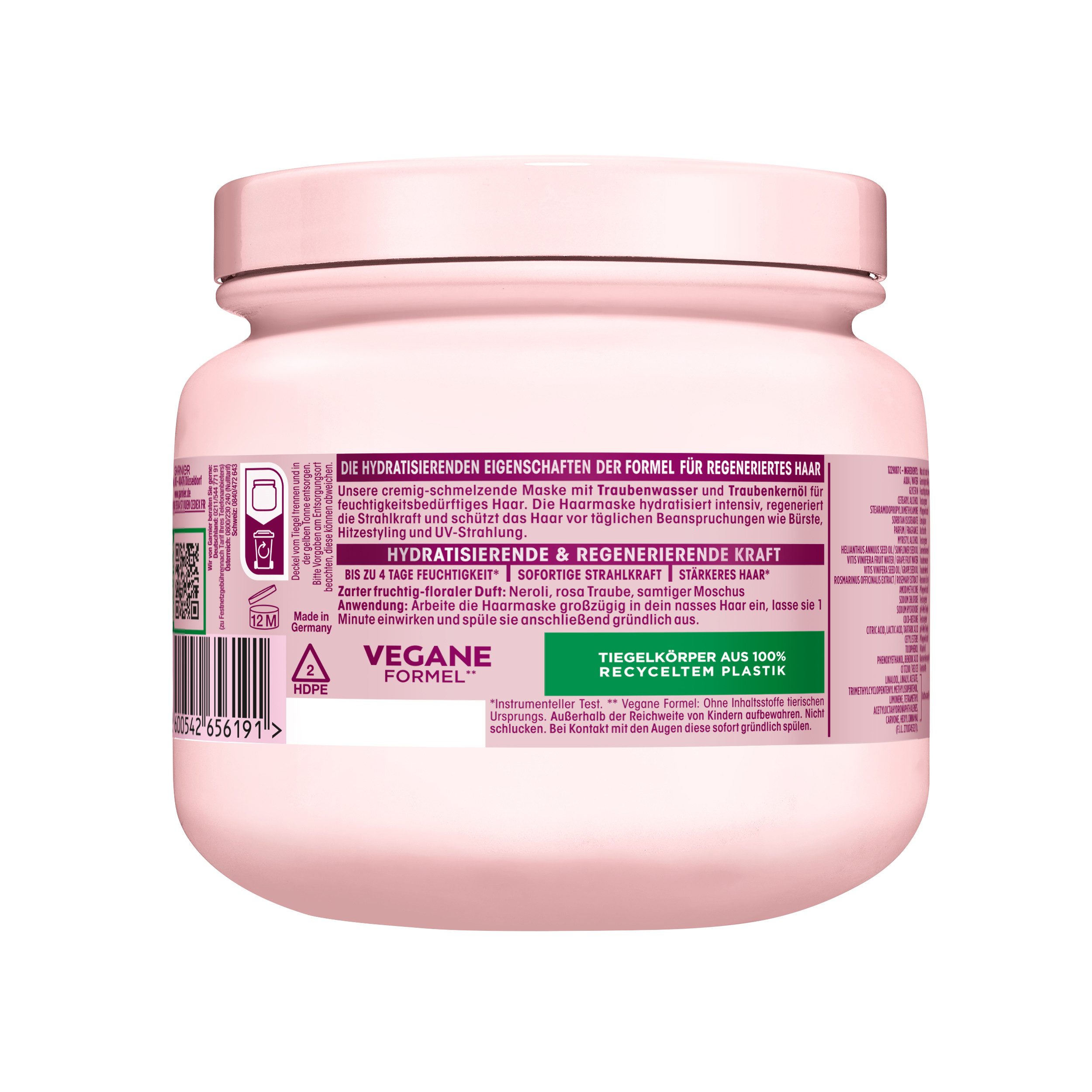 GARNIER Haarkur Garnier Wahre Schätze 1-Minute Haarkur Traube Hydraboost