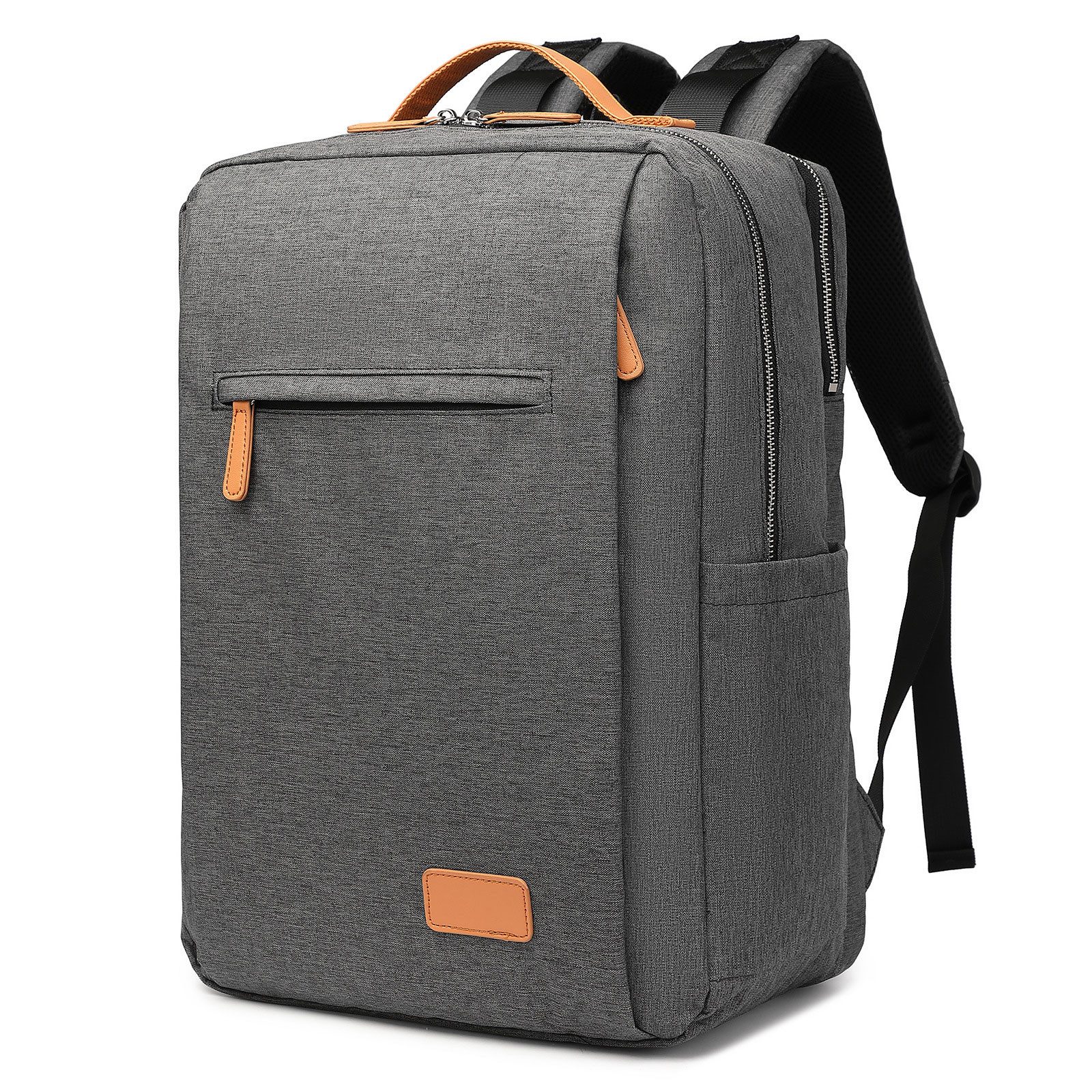 HAUSS SPOLE Laptoprucksack Laptoprucksack Arbeitsrucksack Schulrucksack Wasserbeständig (Laptop Notebook Tasche Schule Uni Rucksack, Sportrucksack, Backpack mit Laptopfach, mit USB-Lade-Anschluss), Herren Damen Jungen Teenager Freizeit Arbeit Business Reisen