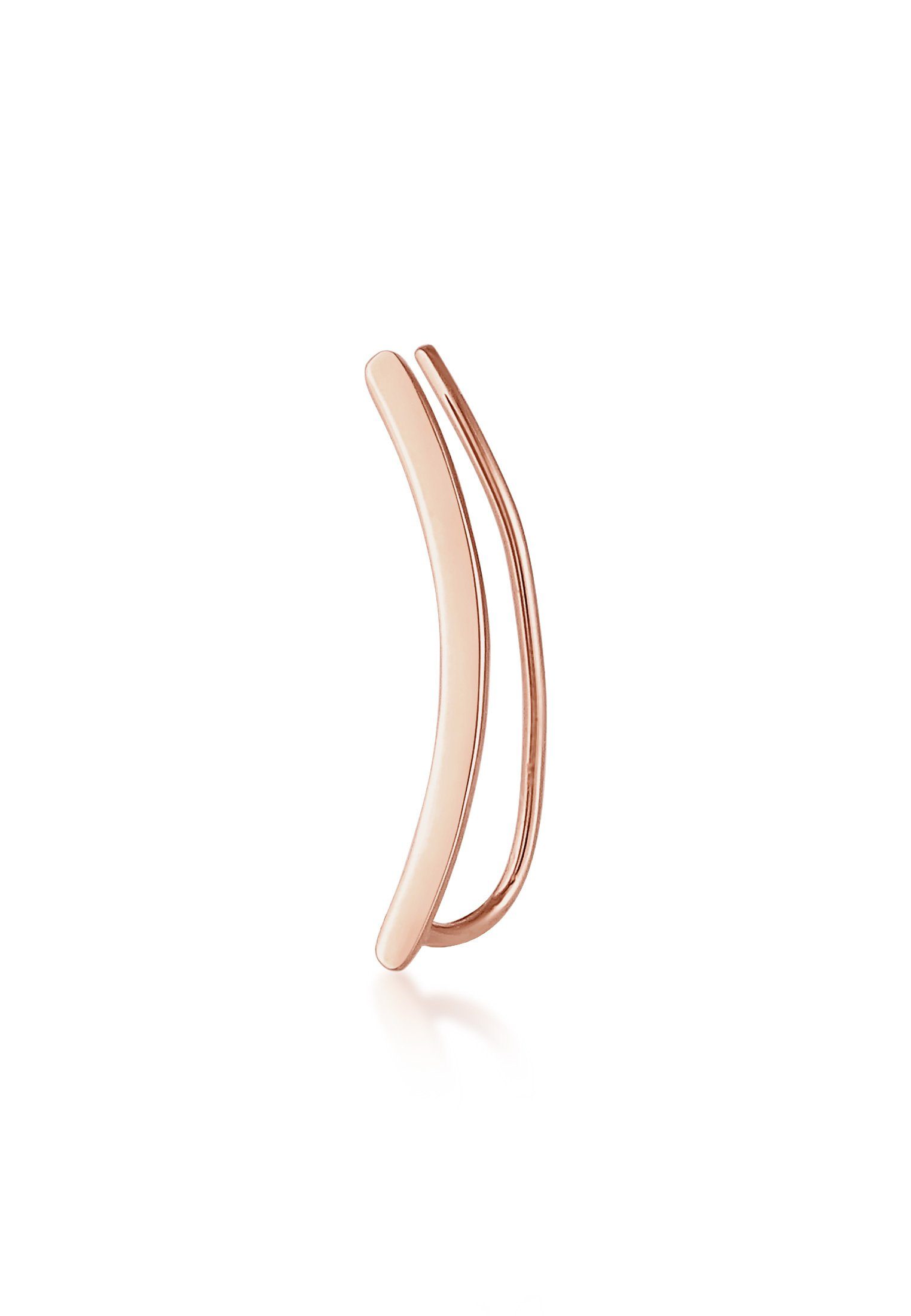 Elli Ohrklemme Single Earclimber Ohrklemme Gewölbt 925 Silber