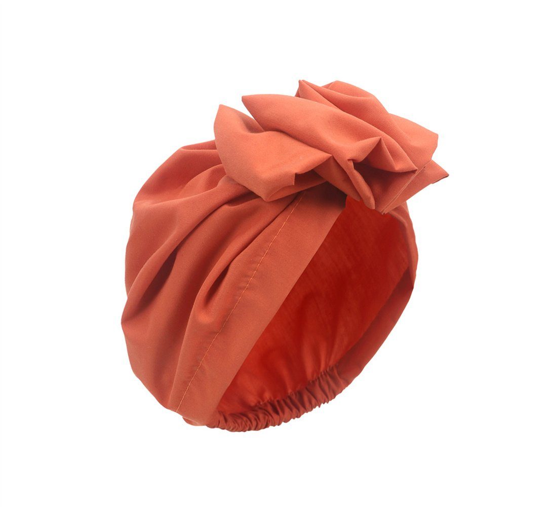 DÖRÖY Schlapphut Damenmode Wrap-Around-Hüte, Blumen-Pullover-Hüte Vintage-Stirnbänder, Rot