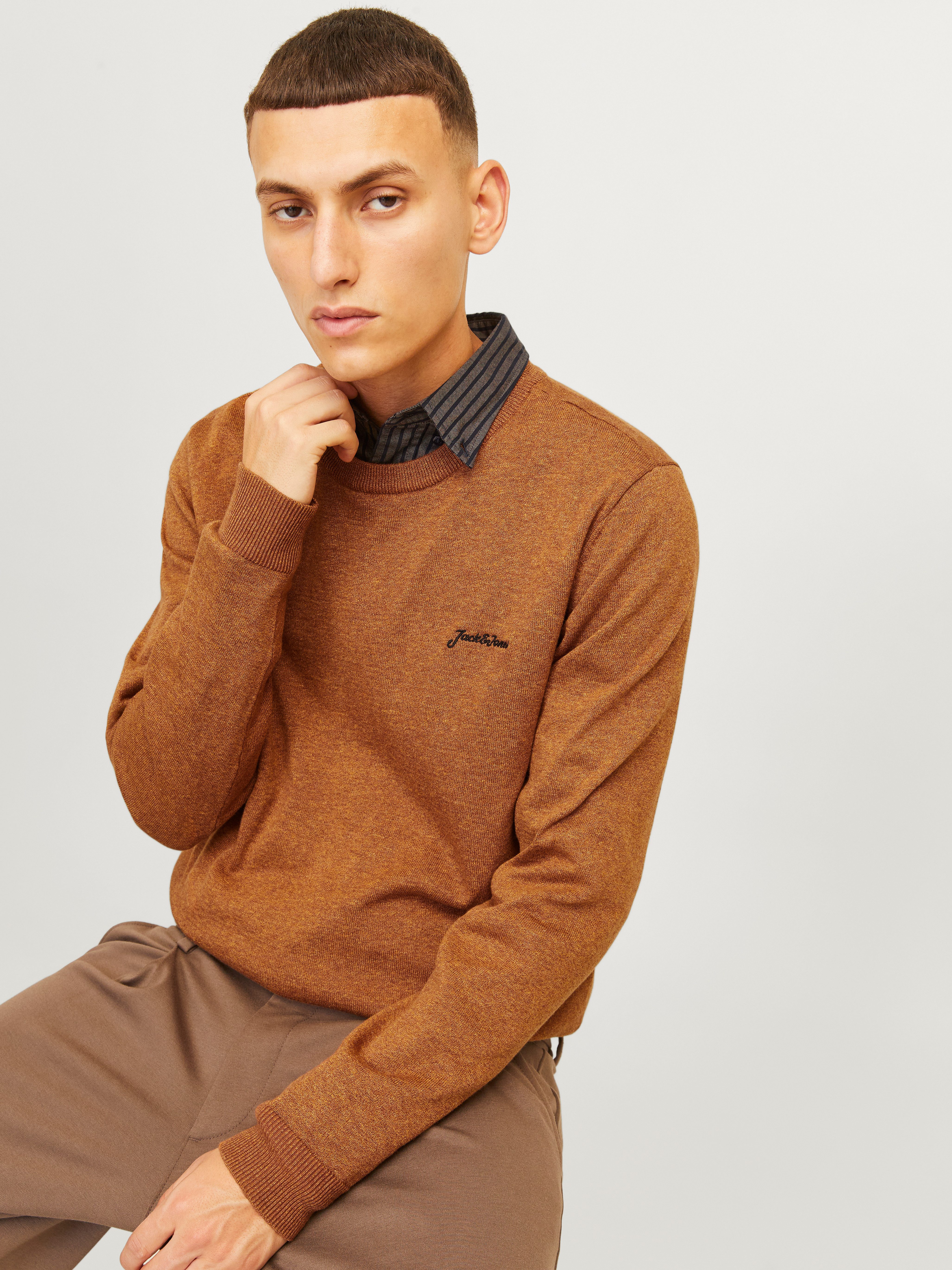Jack & Jones Rundhalspullover JJBRAD KNIT günstig online kaufen