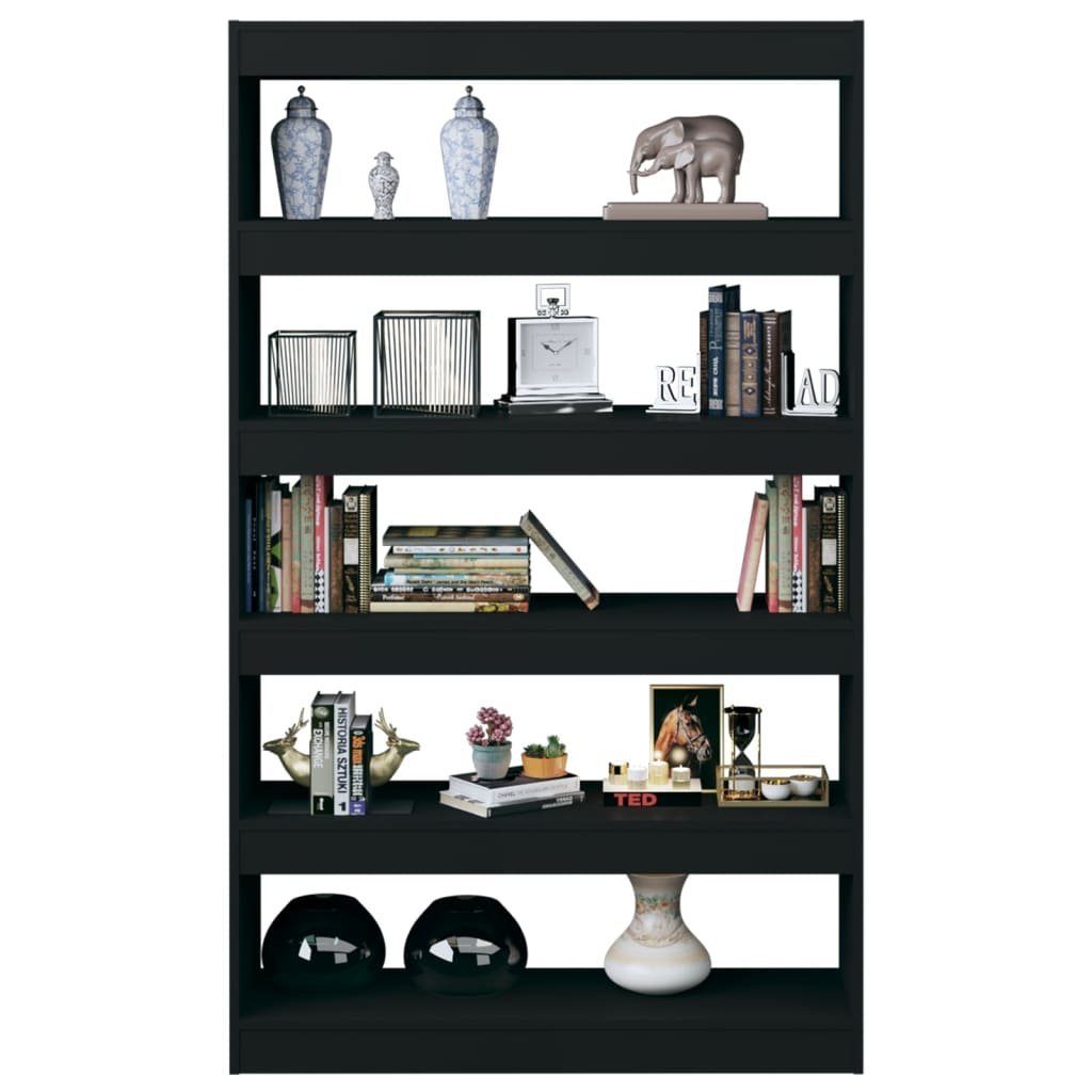 Schwarz 100x30x166 furnicato Bücherregal/Raumteiler Bücherregal cm