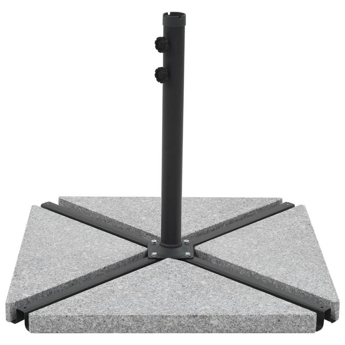 vidaXL Schirmhalter Sonnenschirm-Gewichtsplatten 4 Stk. Dreieckig Garu Granit 60 kg