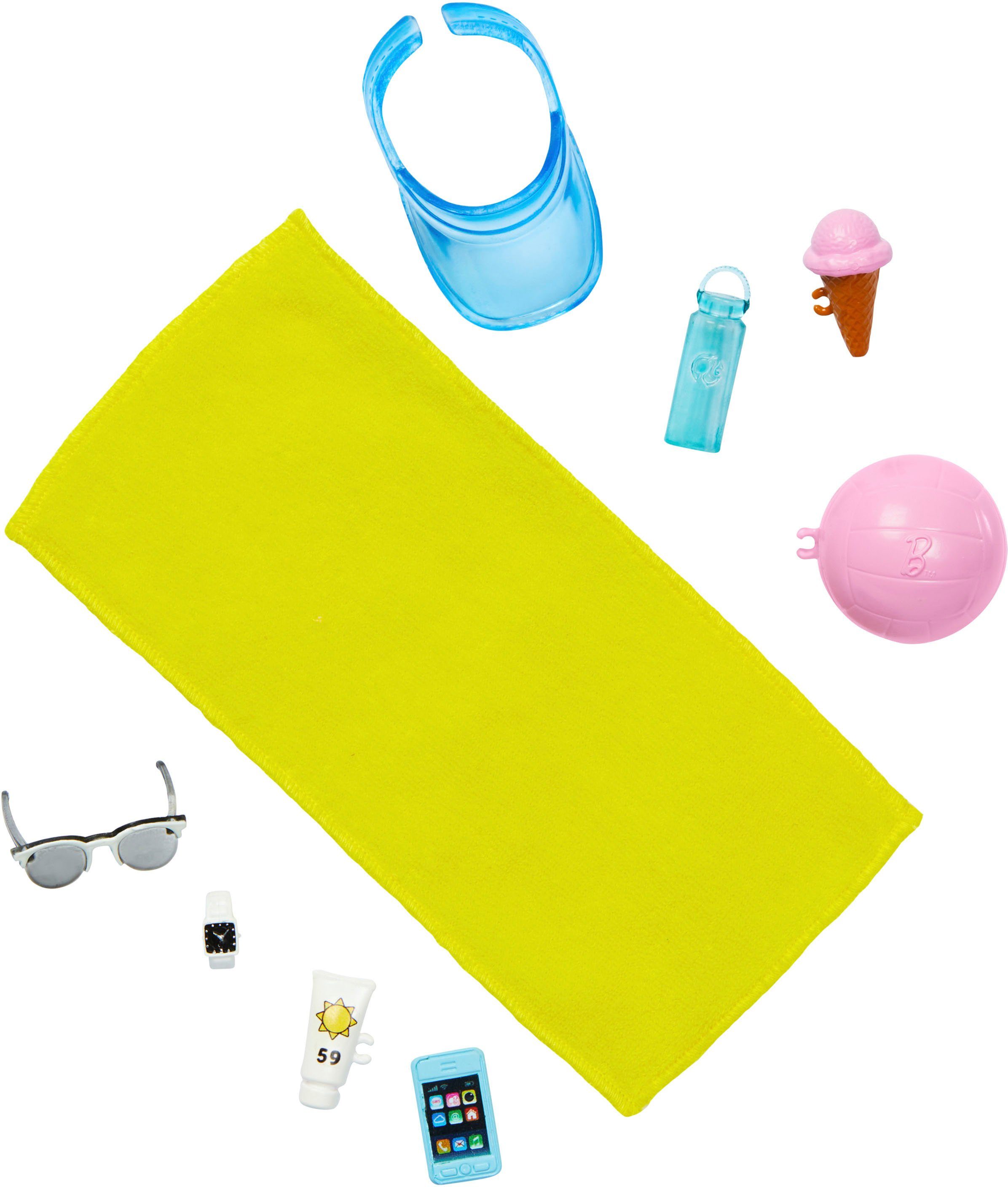 Barbie Fashion Doll Blonde Ken Doll with Swim Trunks and Beach Accessories