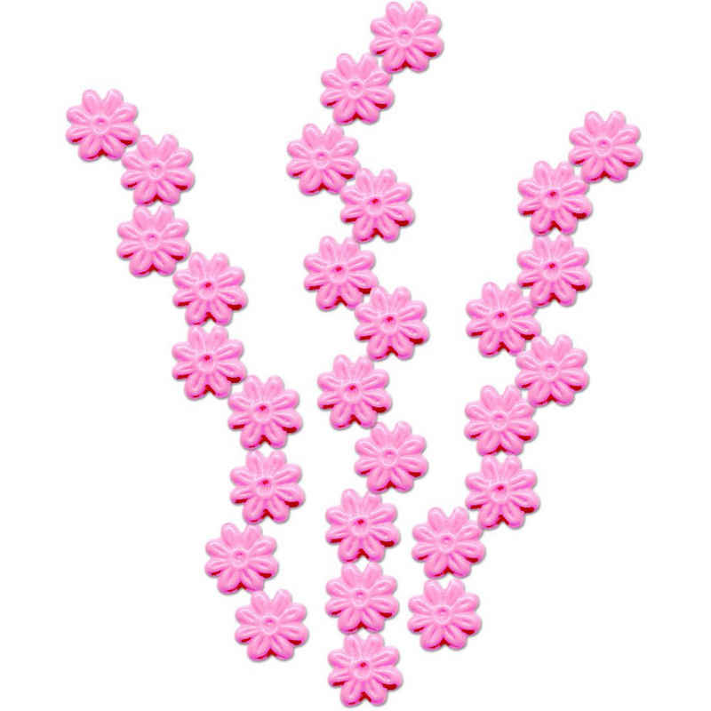 MEYCO Hobby Kreativset Wachs Blüten, rosa, 8x8mm, 29 Stück