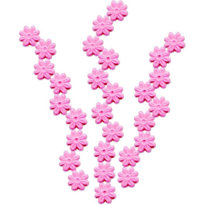 MEYCO Hobby Dekorationsfolie Wachs- Blüten rosa 8x8mm 29 Stück