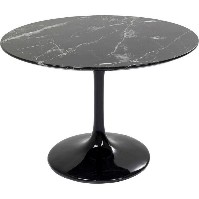 KARE Esstisch Tisch Solo Marble Schwarz 110cm