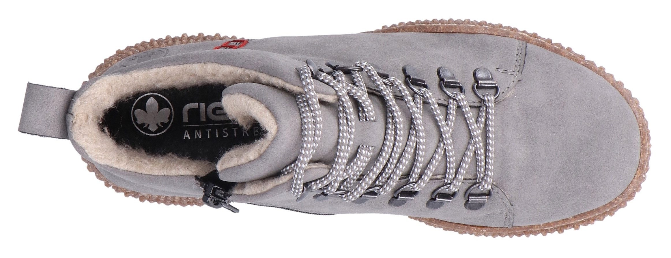 Rieker Winterboots Schnürboots, Stiefelette, Profilsohle, mit Anziehlasche