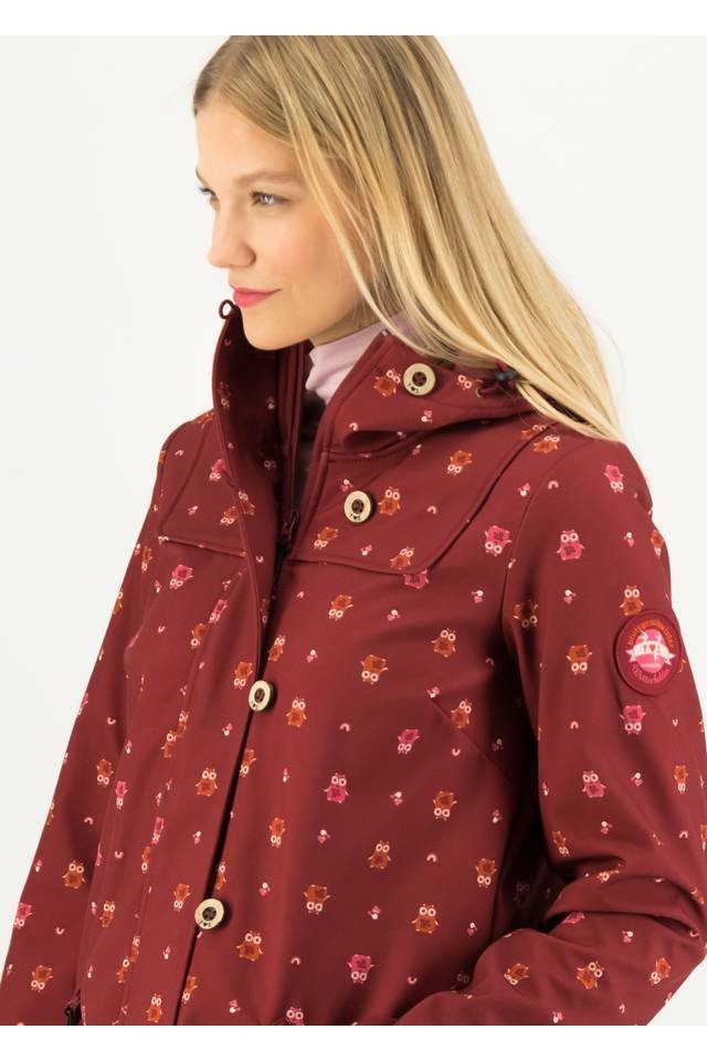 Blutsgeschwister Softshelljacke Blutsgeschwister Wild Weather Long Anorak Damen Jacke Softshell Mantel