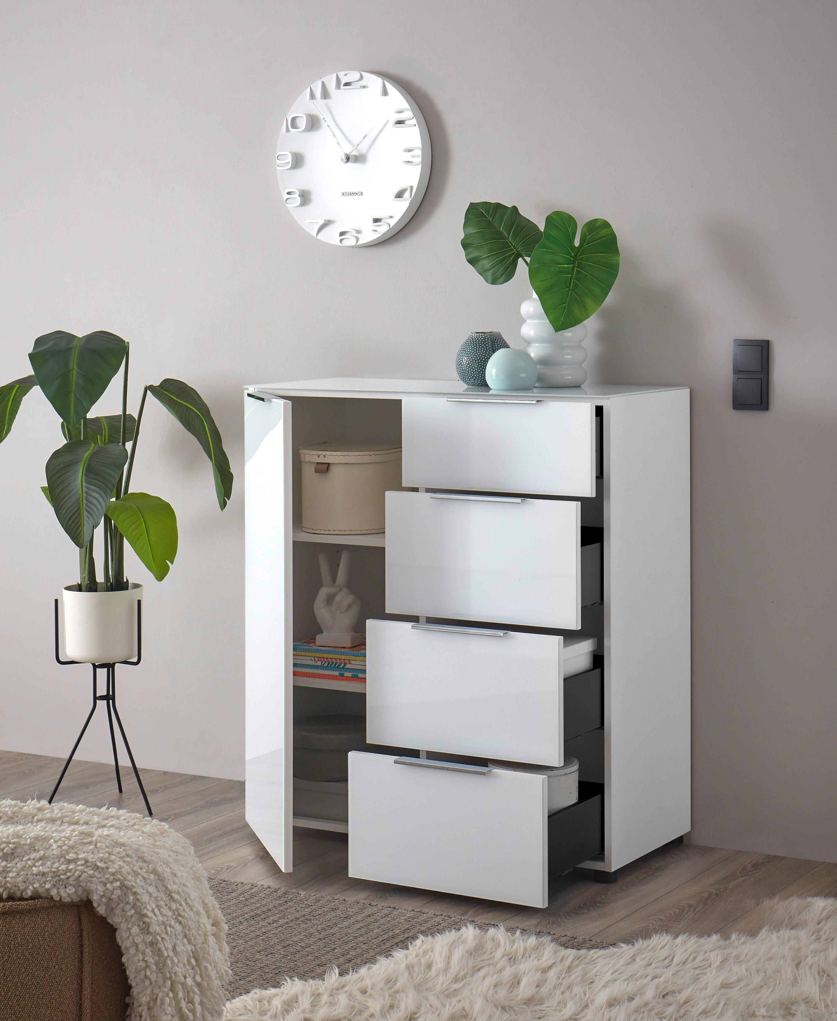 Sideboard Santorin Mehrzweckschrank-Universalschrank, BxHxT 90x99x40 cm