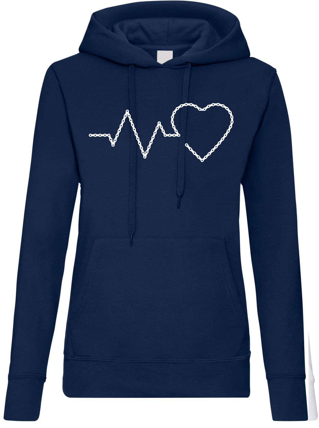 Youth Designz Kapuzenpullover Heartbeat Fahrradkette Damen günstig online kaufen