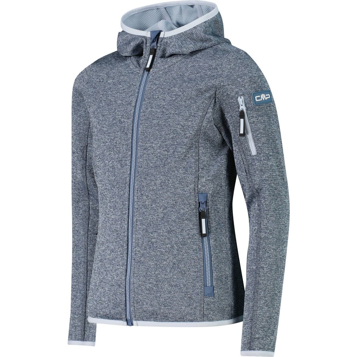 CMP Fleecejacke KID G Fleece Jacket FIX Hood Leichte, atmungsaktive Kapuzenjacke mit ergonomischem Schnitt, ideal