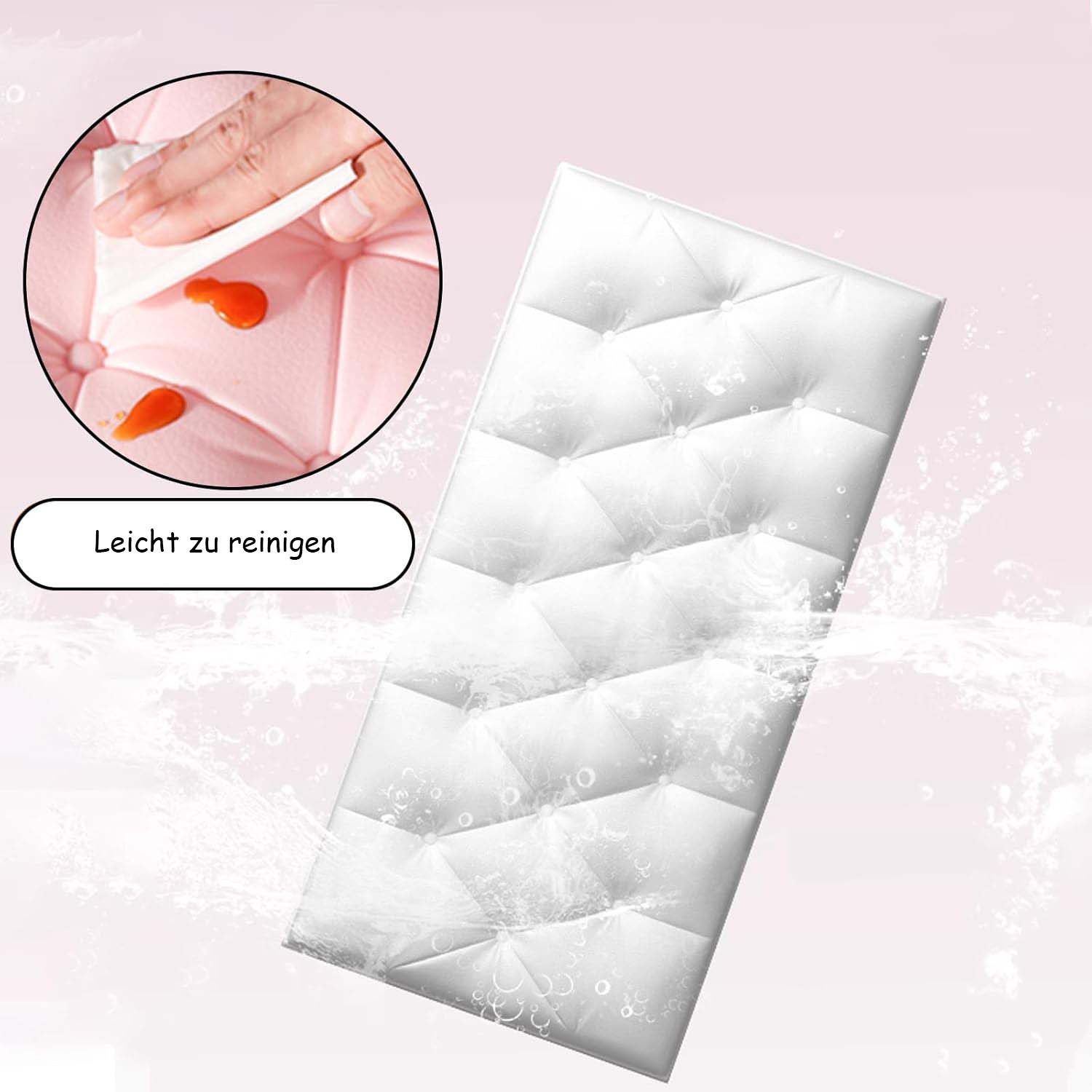 Agger 3D Wandpaneel 5er-Set selbstklebende 3D-Diamant-Schaumstoff-Wandpaneele – Bild 2 von 5