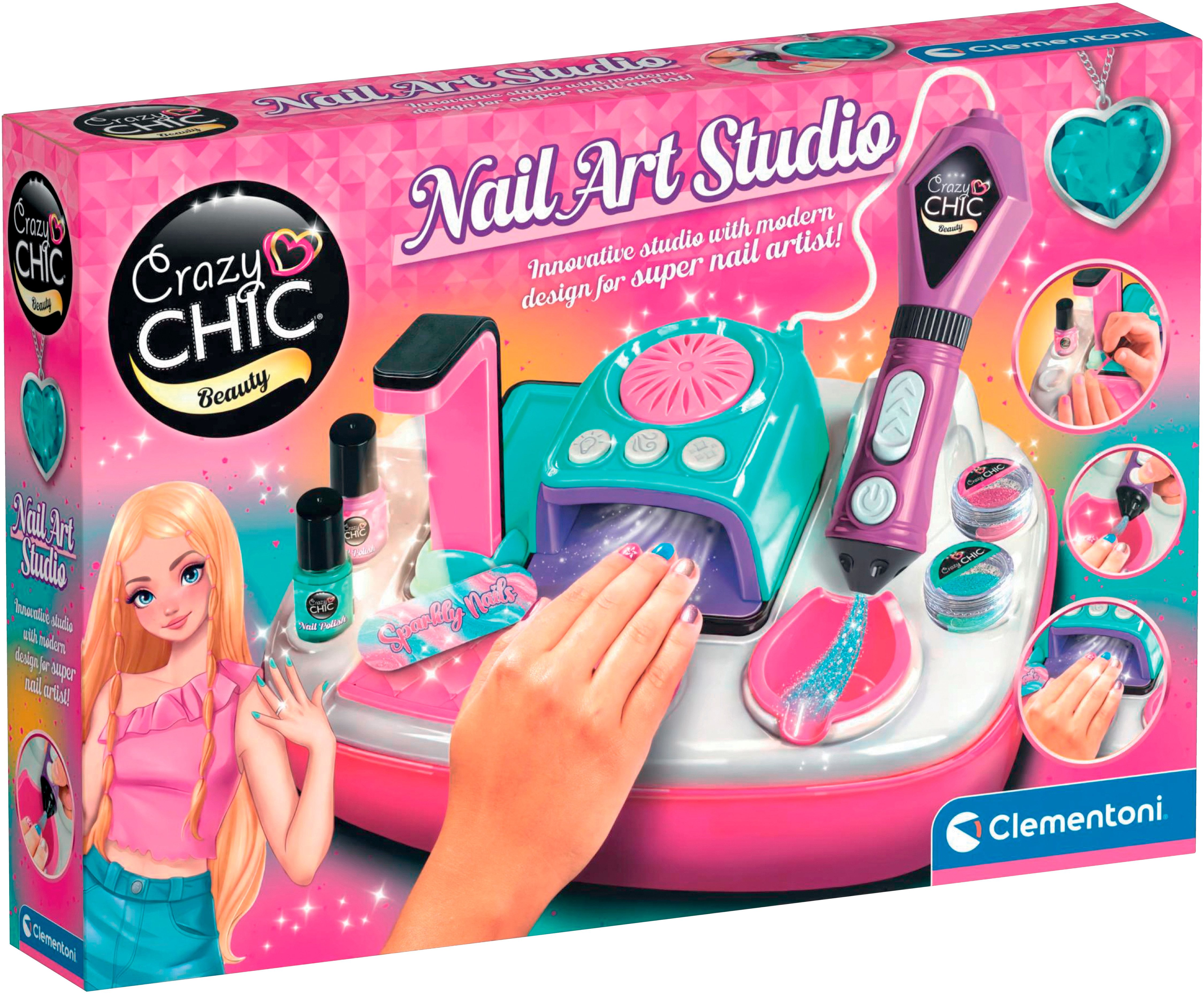 Clementoni® Kreativset Crazy Chic, Nail Art Studio, Made in Europe