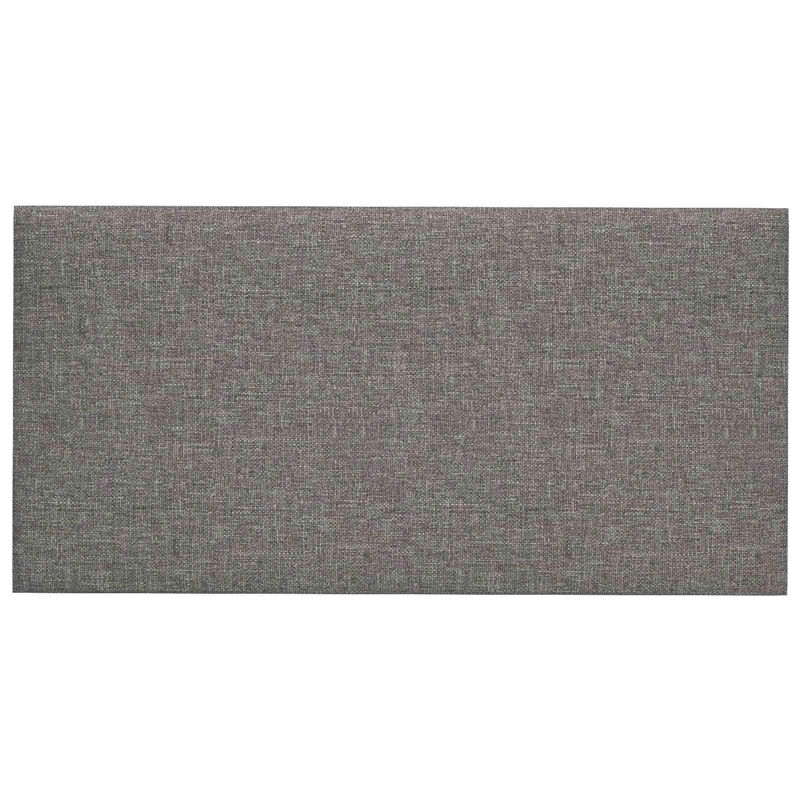 vidaXL Wandpaneel Wandkopfteilen 12 stk. 60 x 30 cm Hellgrau Stoff, (12-tlg)