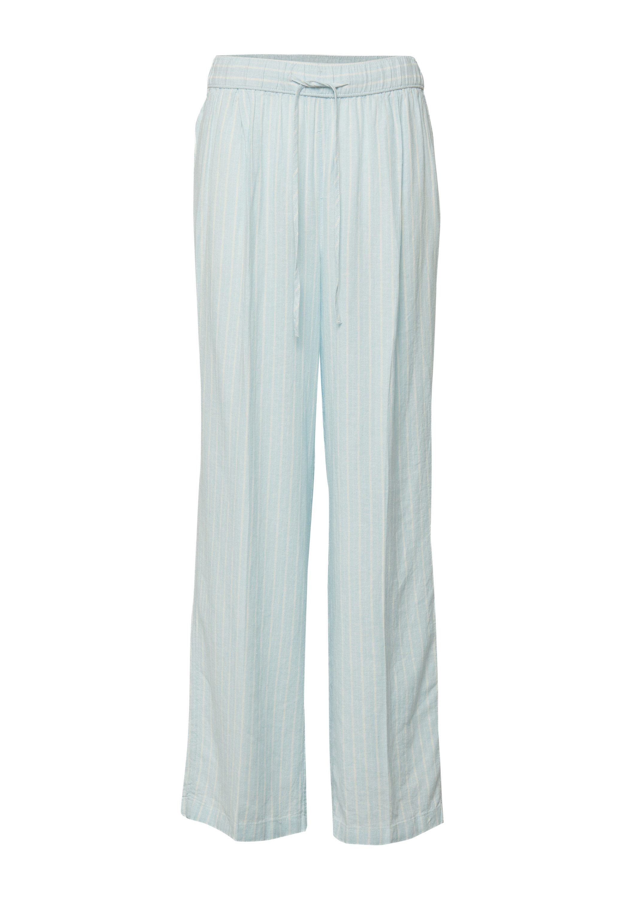s.Oliver Chinos Hose Leinenmix-Hose mit elastischem Bund
