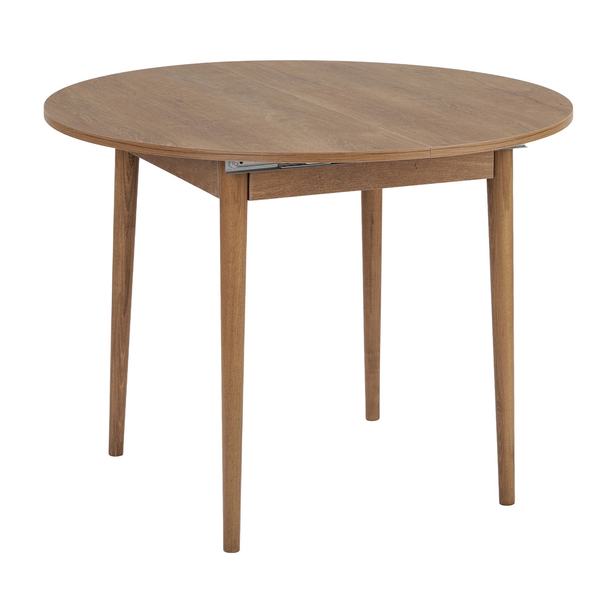 Skye Decor Esstisch Viola, Funktional Tisch mit ausziehbarer Tischplatte, Rund, Platzsparend
