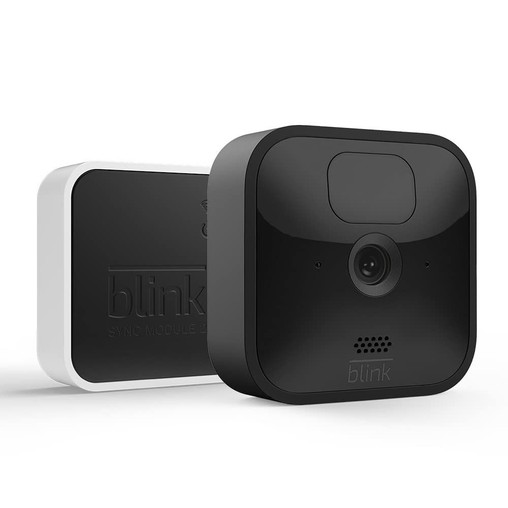blink Überwachungskamera Outdoor (Außenbereich, 1-tlg., inkl. Sync Modul, Wetterfest, Bewegungserkennung, Energieeffizient, Einfache Integration)