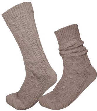 Trachtenland Socken Kurze Trachtensocken Robin - Braun