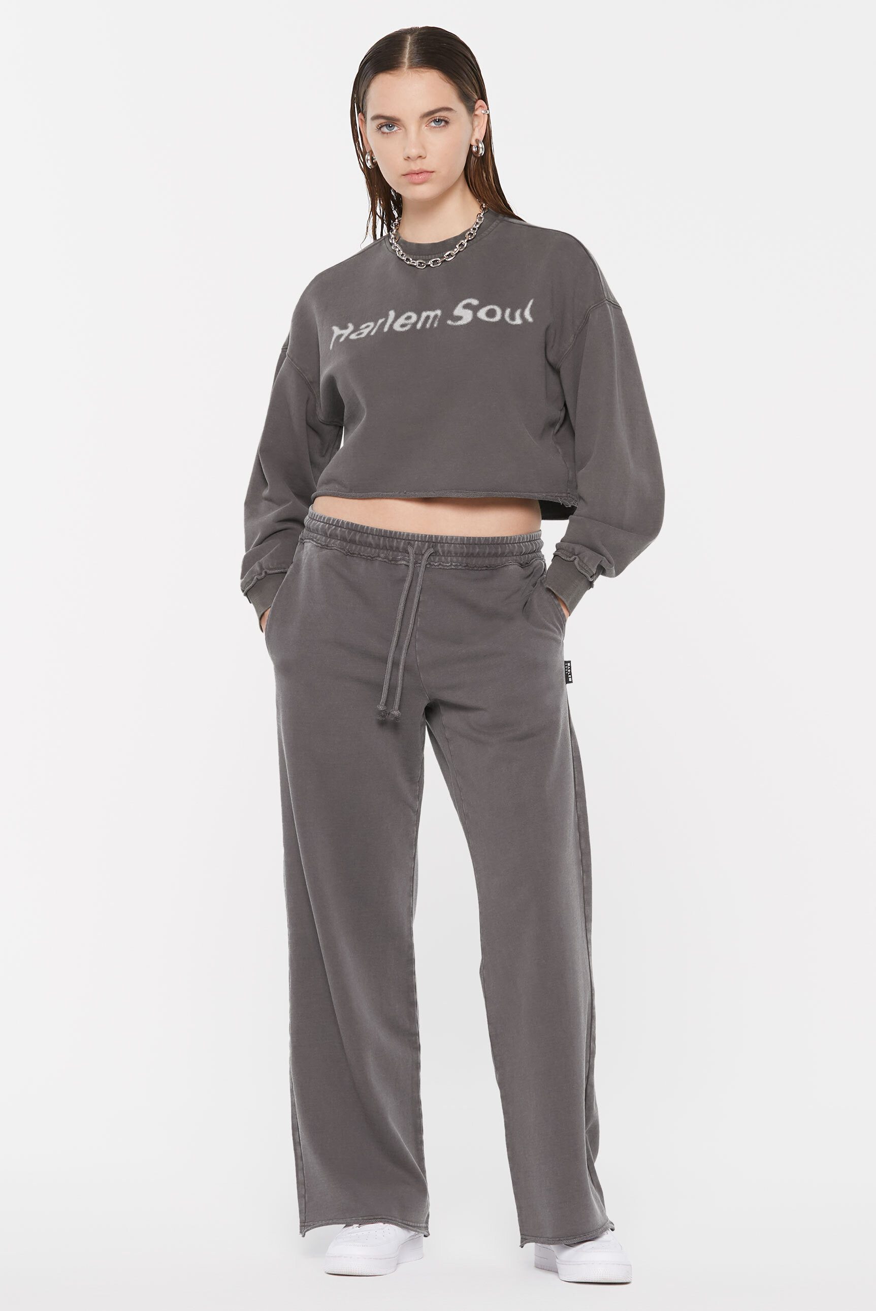 Harlem Soul Sweater mit Used-Kante am Ärmel