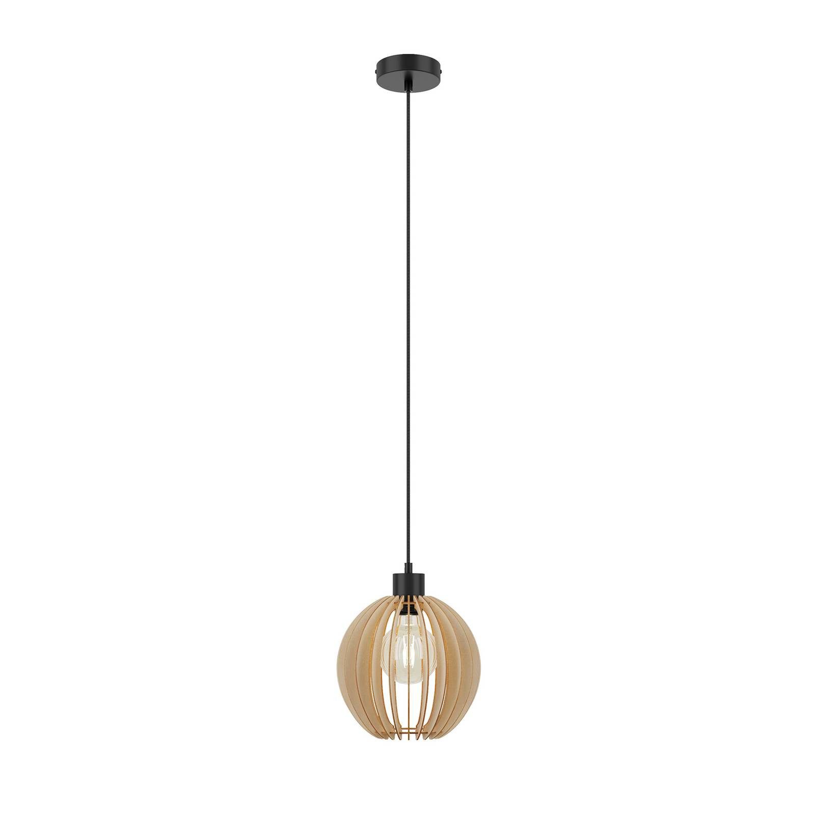 Envostar Hängeleuchte Clay, Holz IP20, 1 x 15 W LED