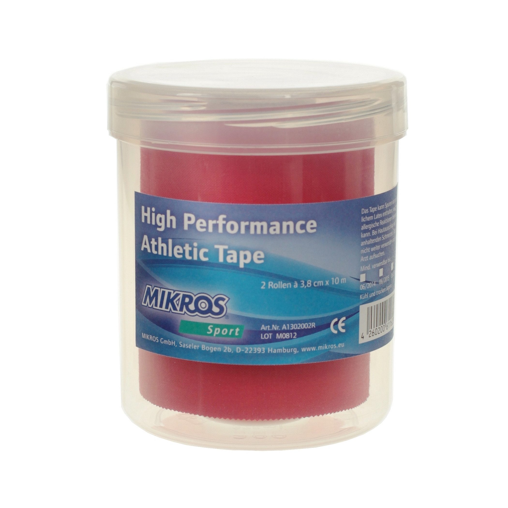 Mikros Medical Kinesiologie-Tape Mikros High Perf. Athletic Tape 3,8cm x 10m (2er Box)