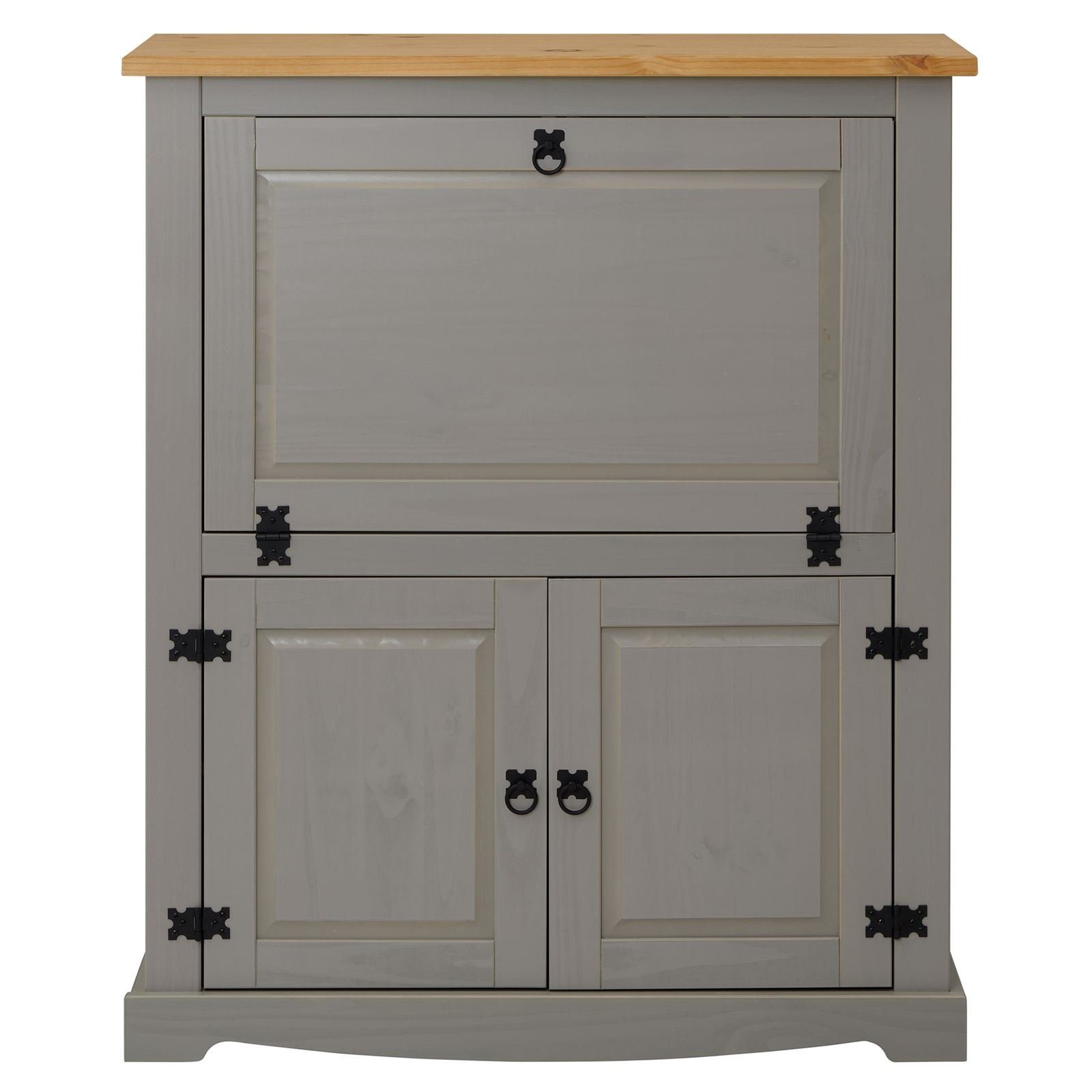 IDIMEX Hochschrank TEQUILA Weinschrank Mexiko Möbel Barschrank Hausbar Weinregal Kiefer massiv Me