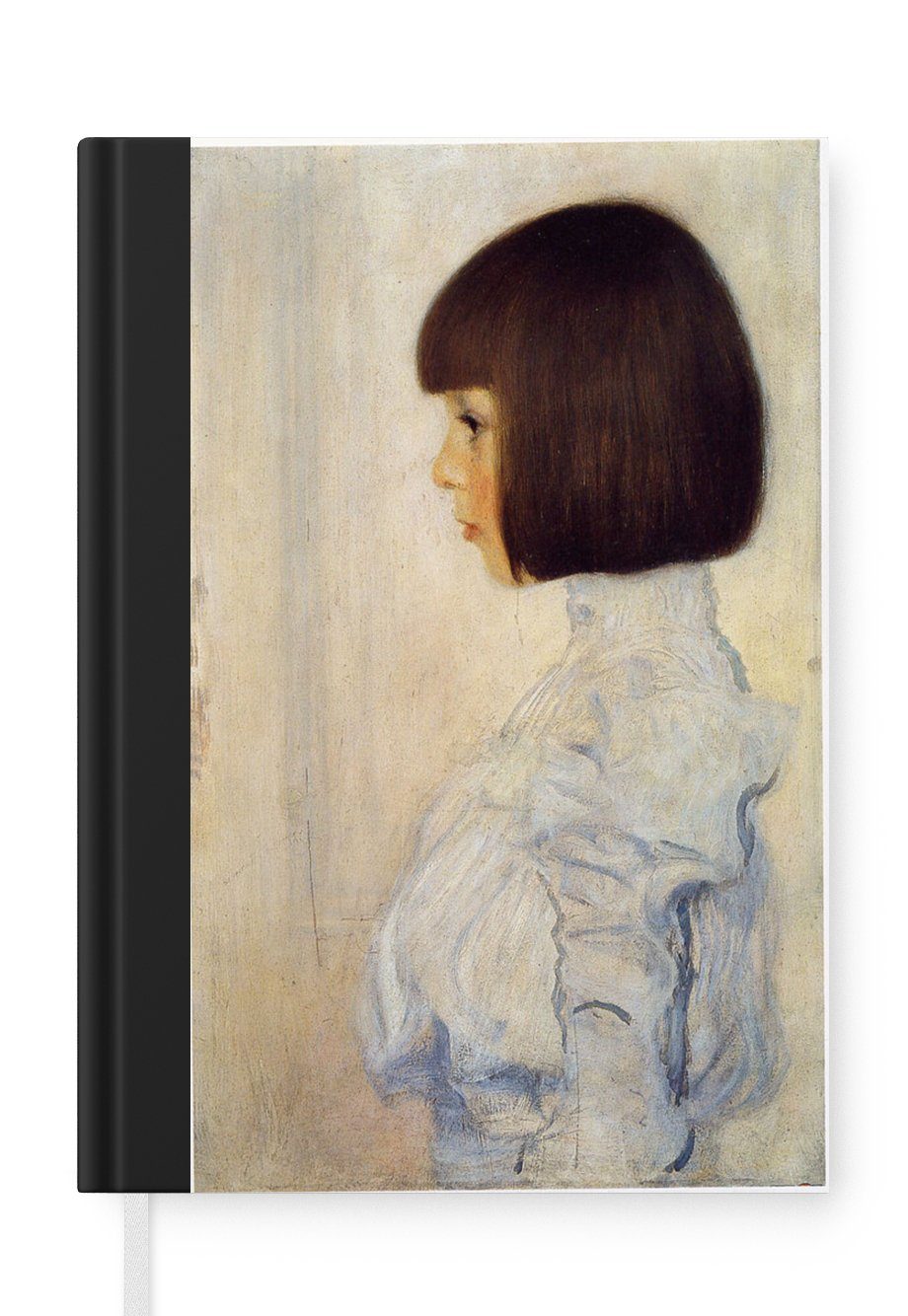 MuchoWow Notizbuch Porträt von Helene Klimt - Gustav Klimt, Journal, Merkzettel, Tagebuch, Notizheft, A5, 98 Seiten, Haushaltsbuch